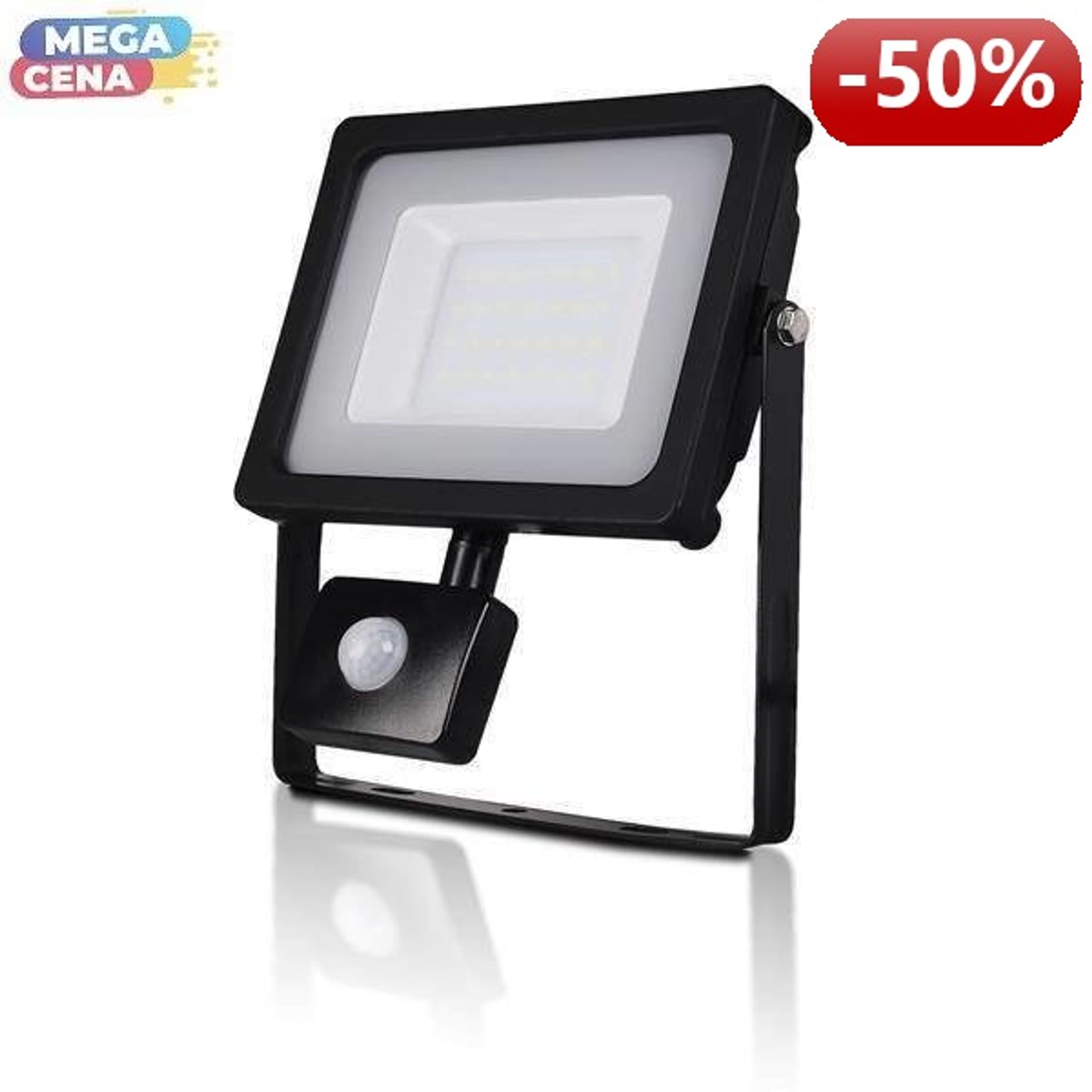 

V-TAC Naświetlacz LED SMD Z CZUJNIKIEM RUCHU VT-4933PIRB 30W 6400K 2550lm CZARNY