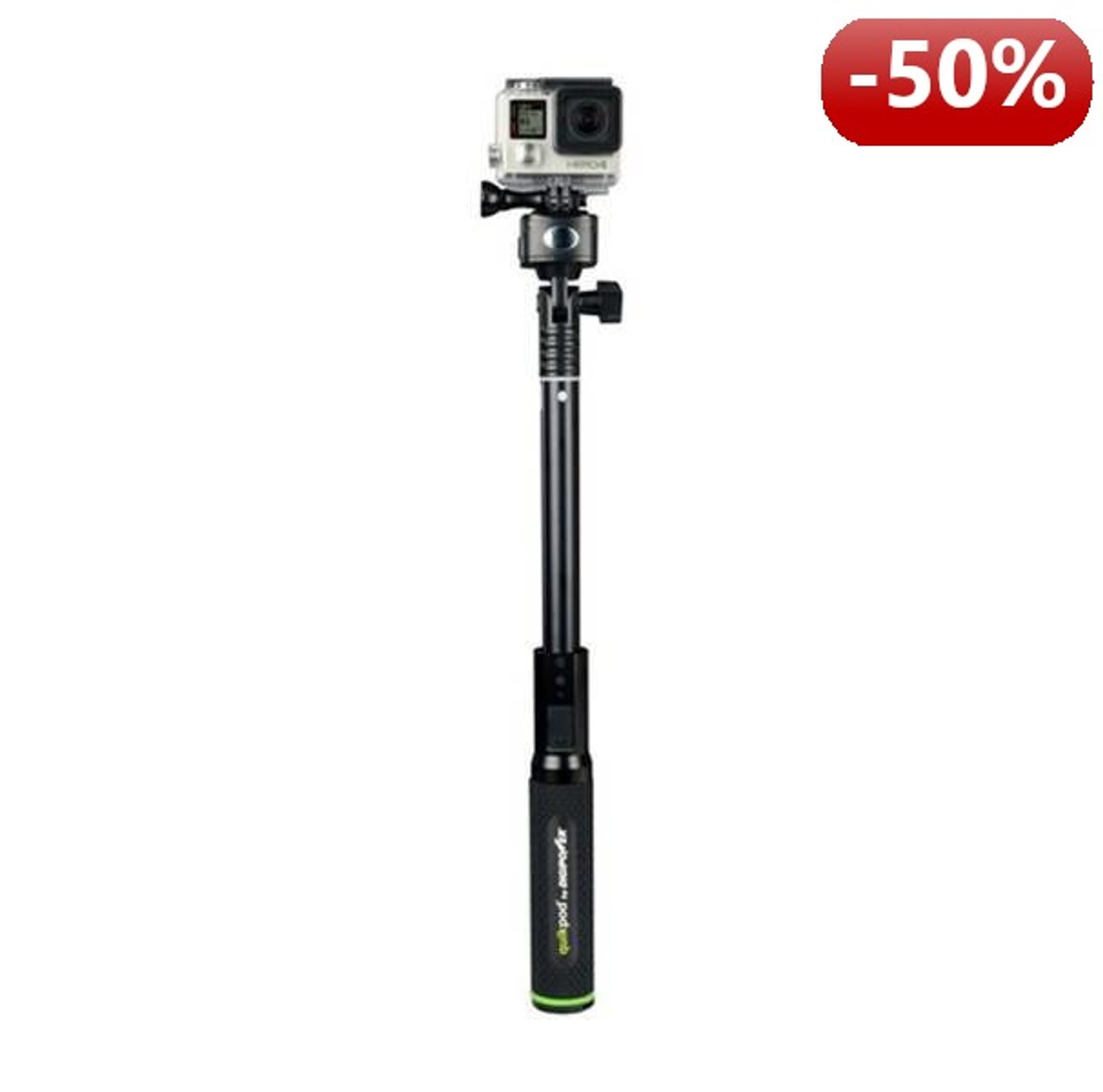 

DigiPower Dynamiczny kijek do selfie z powerbankiem dla GoPro Hero 4, 3+ & 3 5200mAh bateria 10h