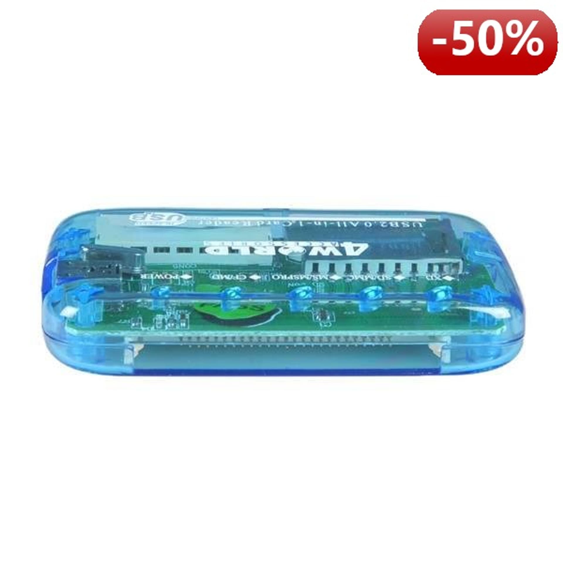 

4World Uniwersalny czytnik kart pamięci USB 2.0 Foto