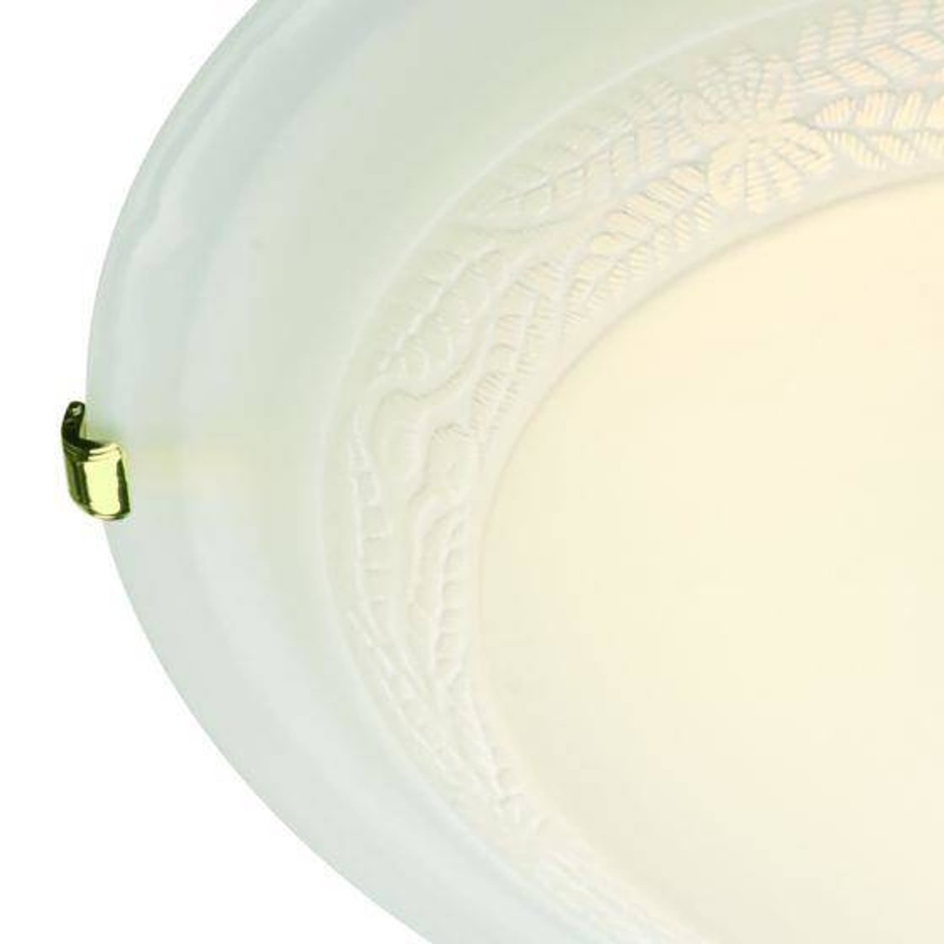 

DAMASK 30cm DIAM FL(GLS WHI)