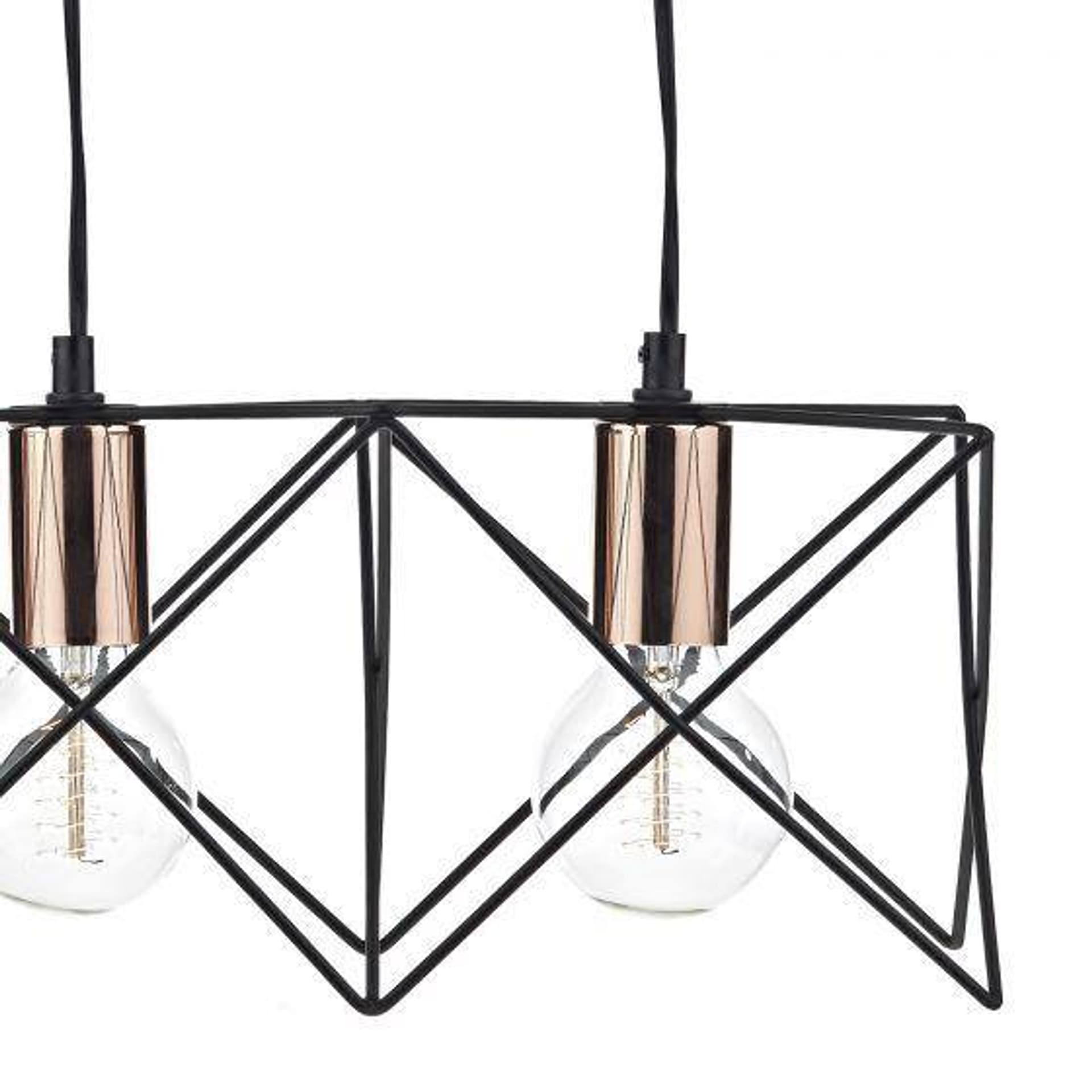 

MIDIBAR Lampa Sufitowa Kolor Czarny Miedź