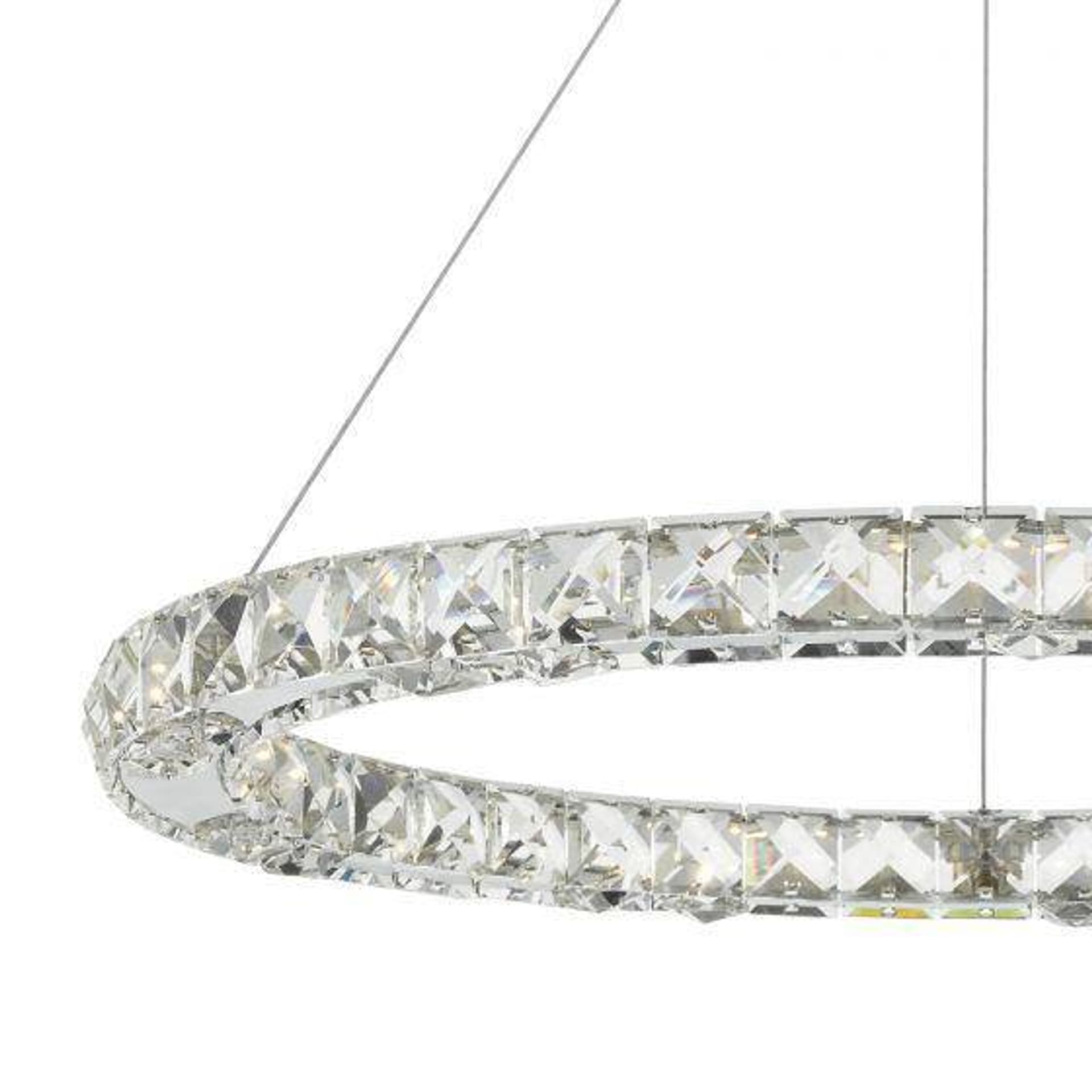 

ROMA SINGLE TIER Lampa Sufitowa Motyw Kryształowy LED DIMMABLE