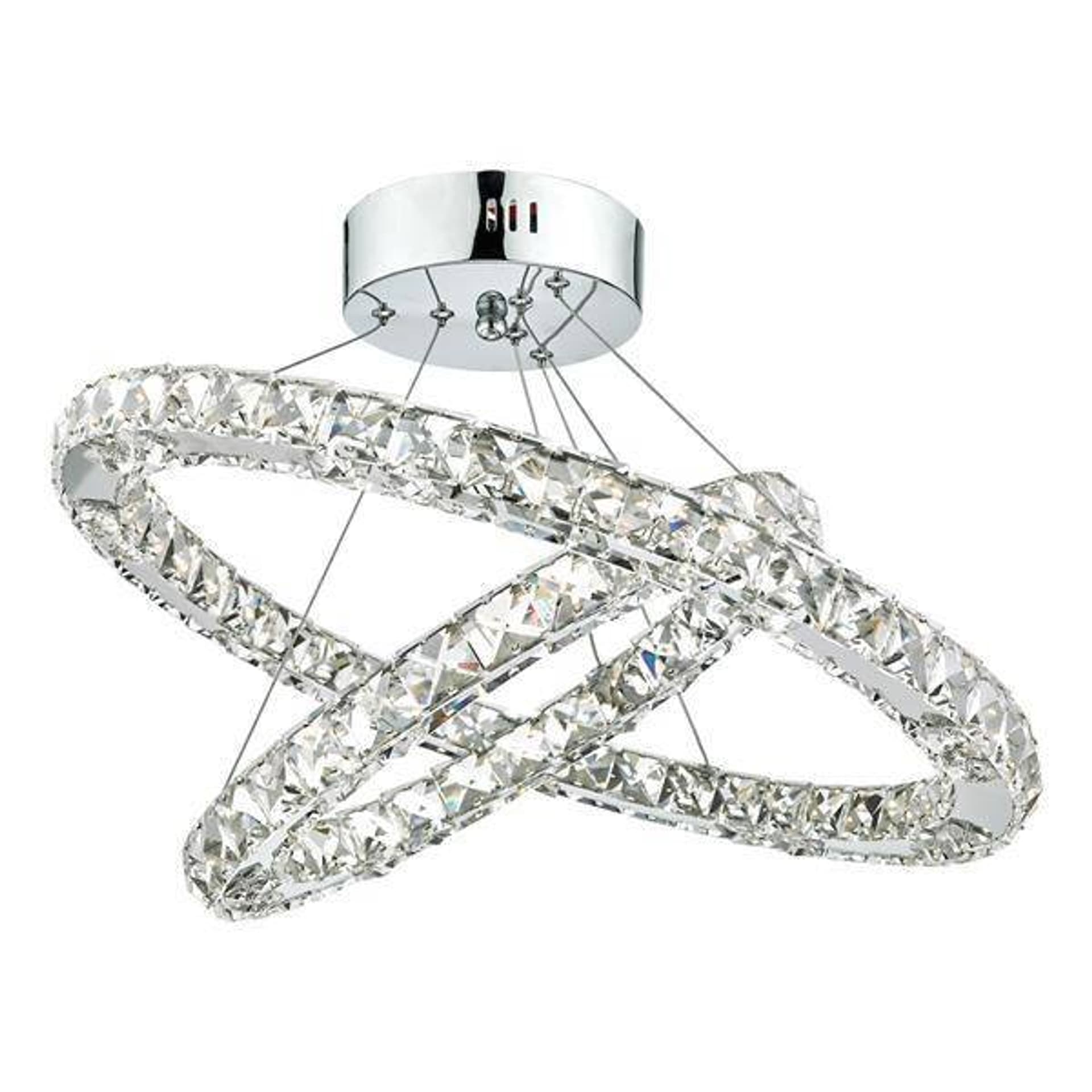 

ROMA DOUBLE TIER Lampa Sufitowa Motyw Kryształowy LED DIMMABLE