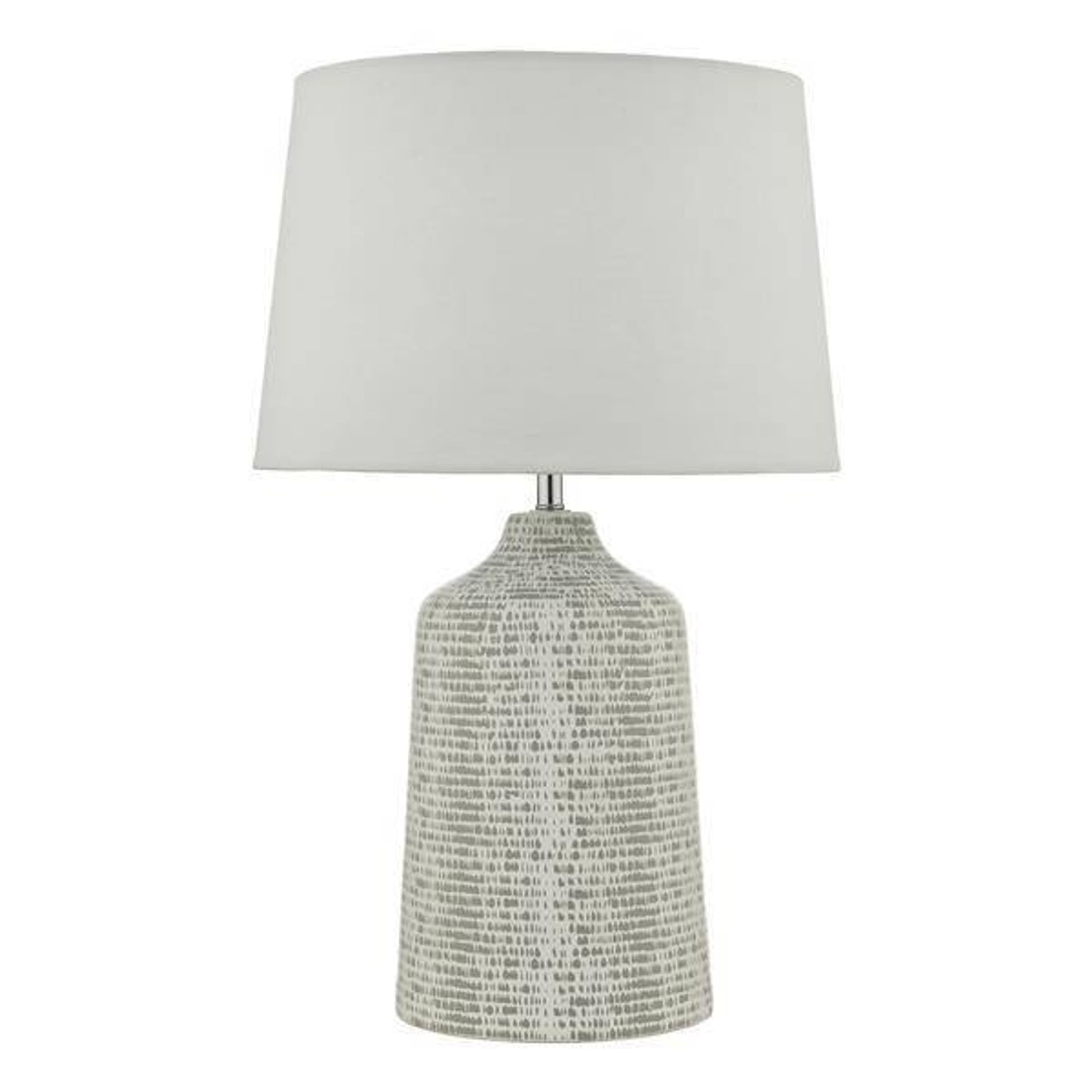 

VONDRA Lampa Stołowa Kolor Biały i Kolor Szary