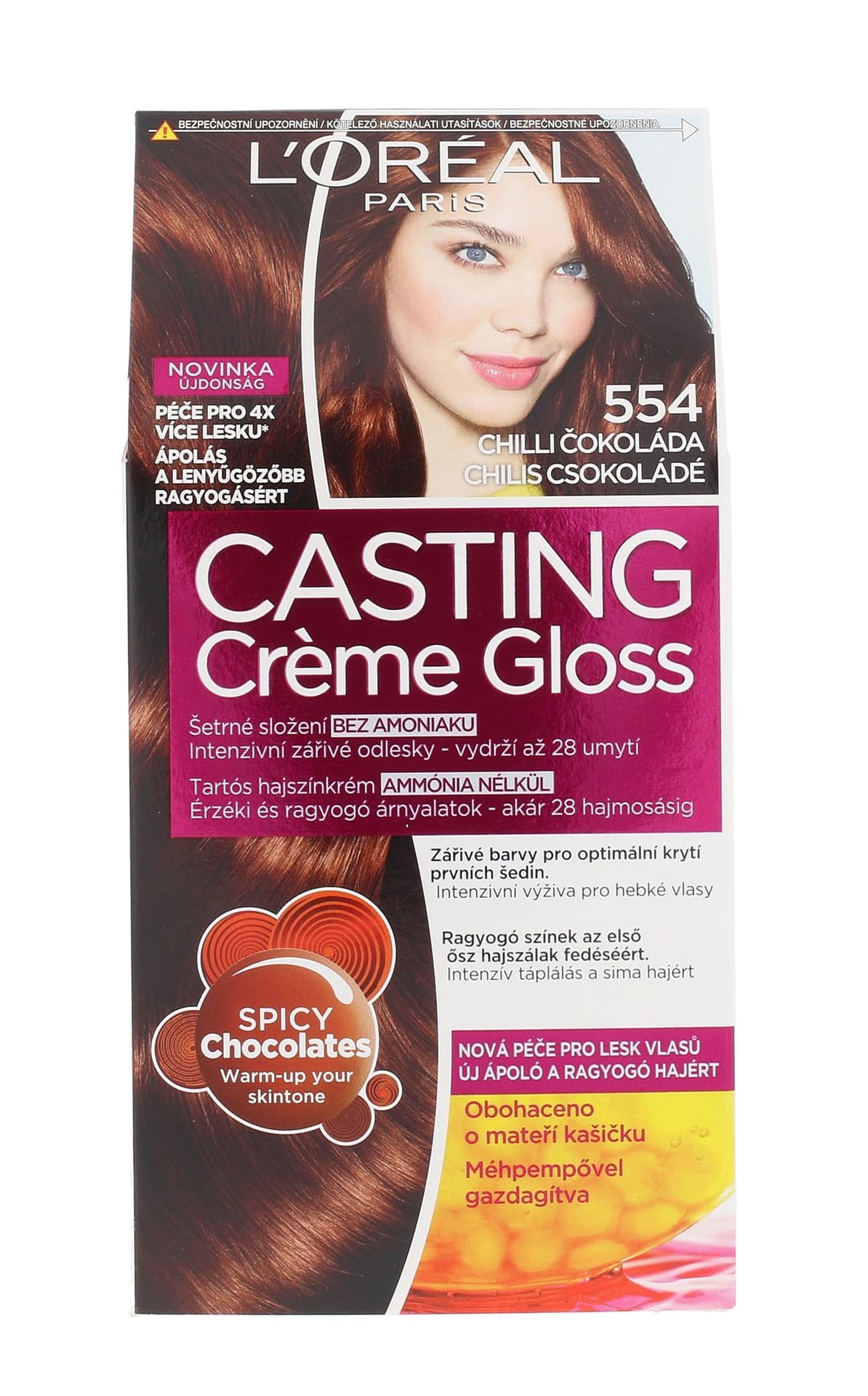 

L´Oréal Paris 554 Chilli Chocolate Casting Creme Gloss Farba do włosów 48ml (W)