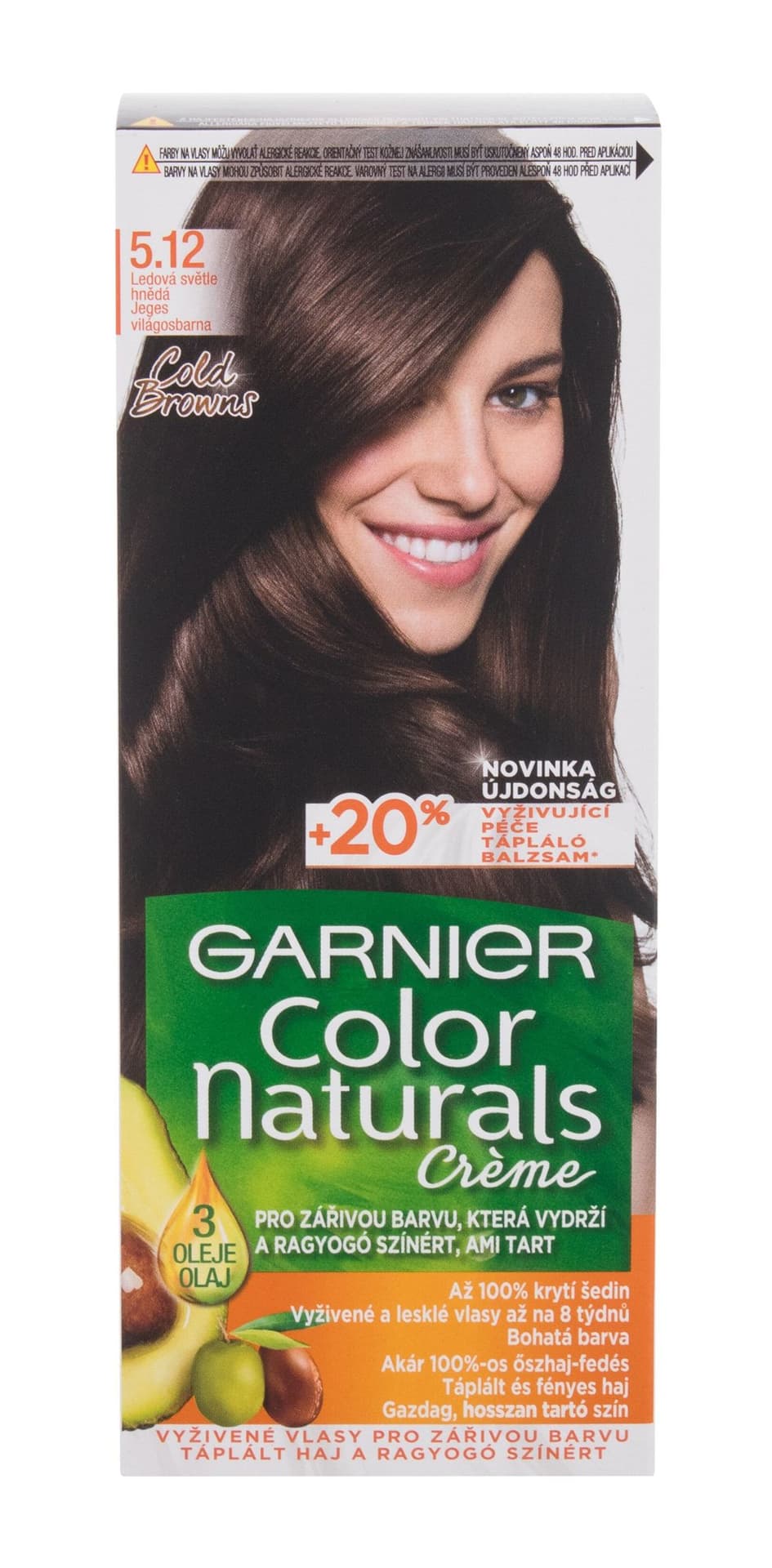 

Garnier 5,12 Icy Light Brown Créme Color Naturals Farba do włosów 40ml (W)