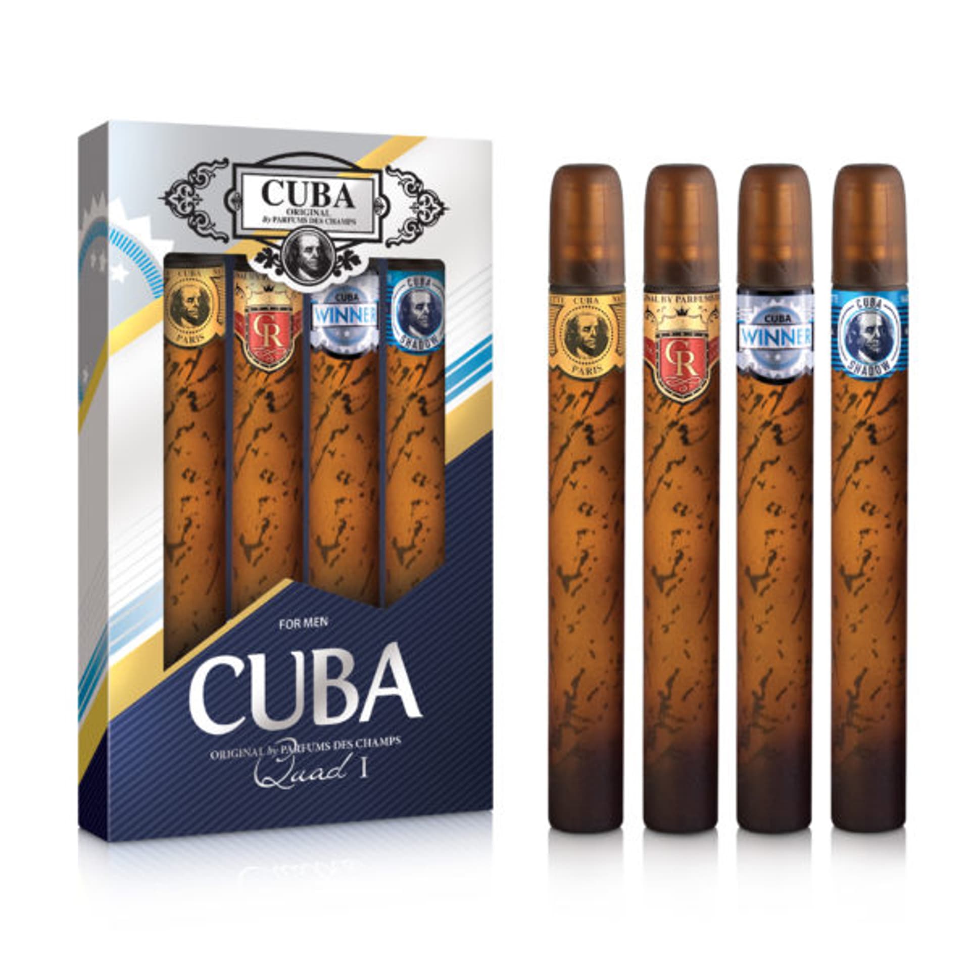 

Cuba Original Cuba Quad For Men zestaw Gold EDT + Royal EDT + Winner EDT + Shadow EDT 4x35ml