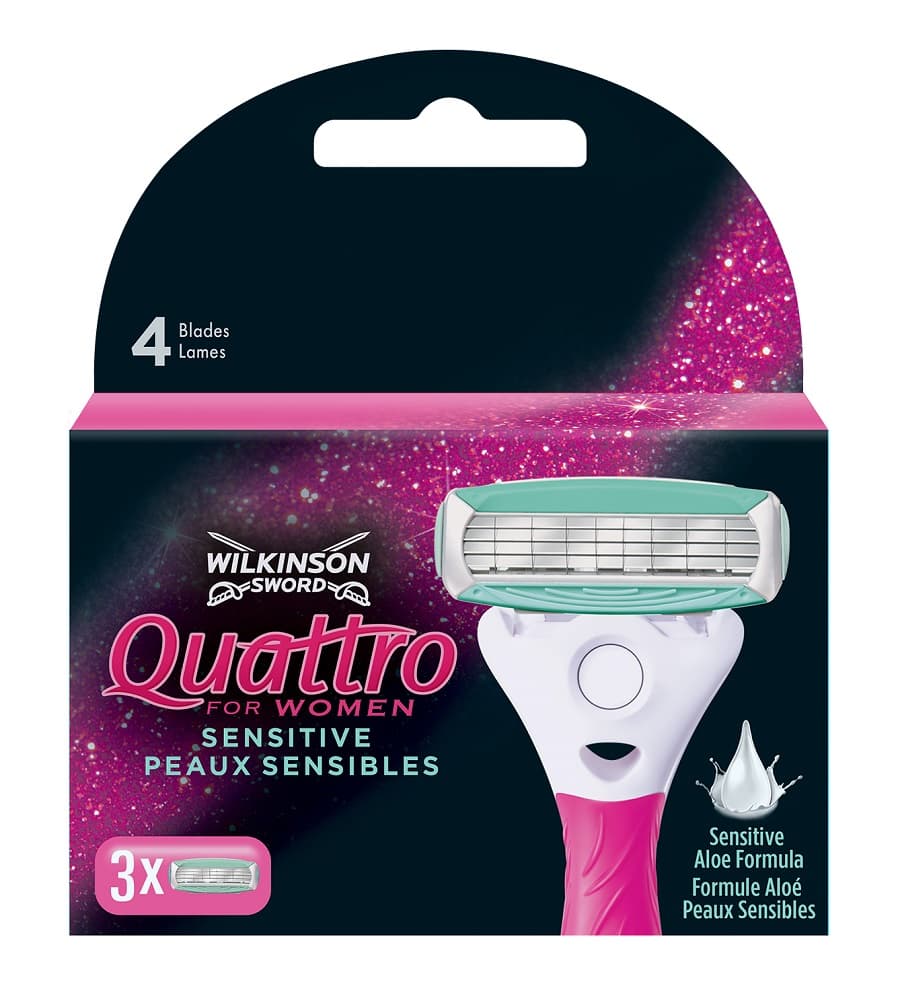 

Wilkinson Quattro For Women zapasowe ostrza do maszynki do golenia dla kobiet 3szt