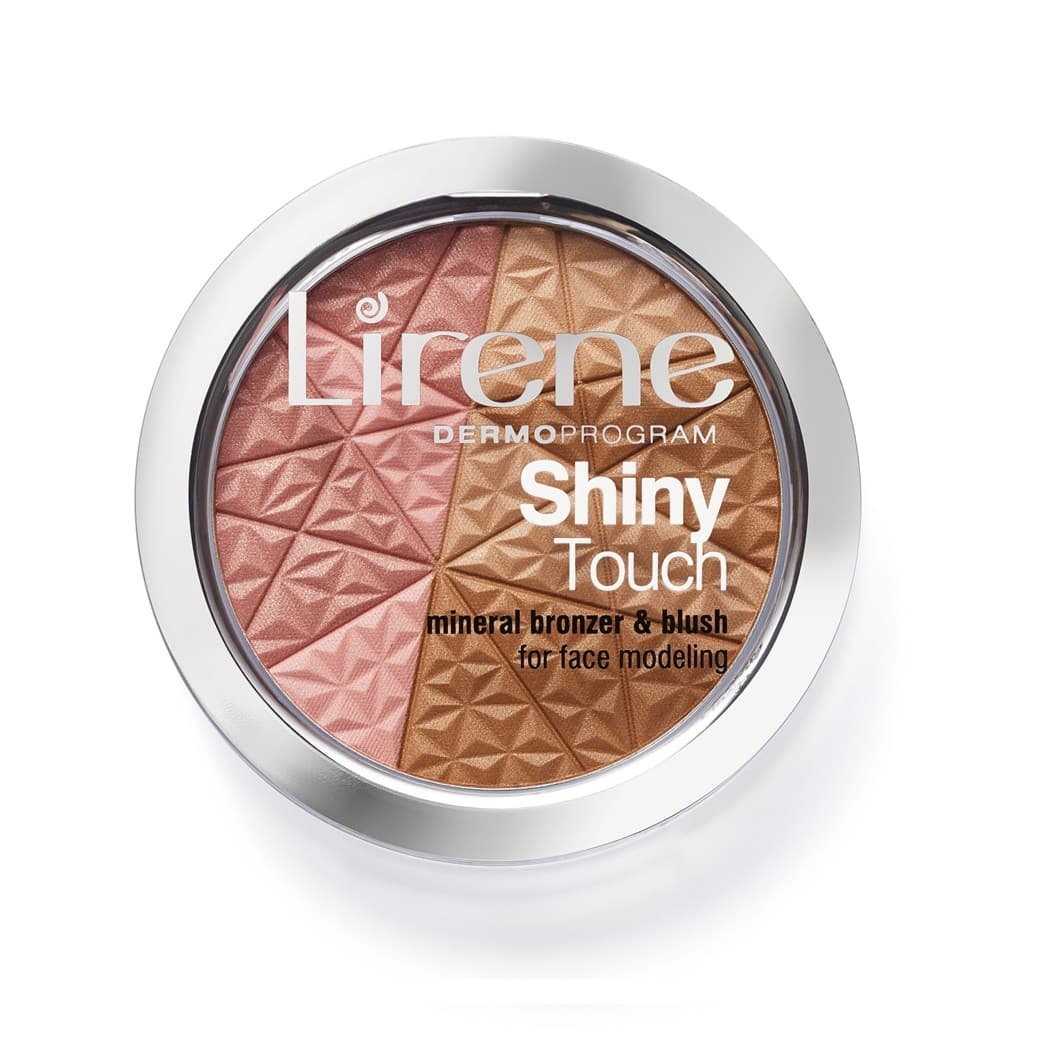 

LIRENE Shiny Touch Mineral Bronzer Blush mineralny bronzer z różem do modelowania owalu twarzy 9g