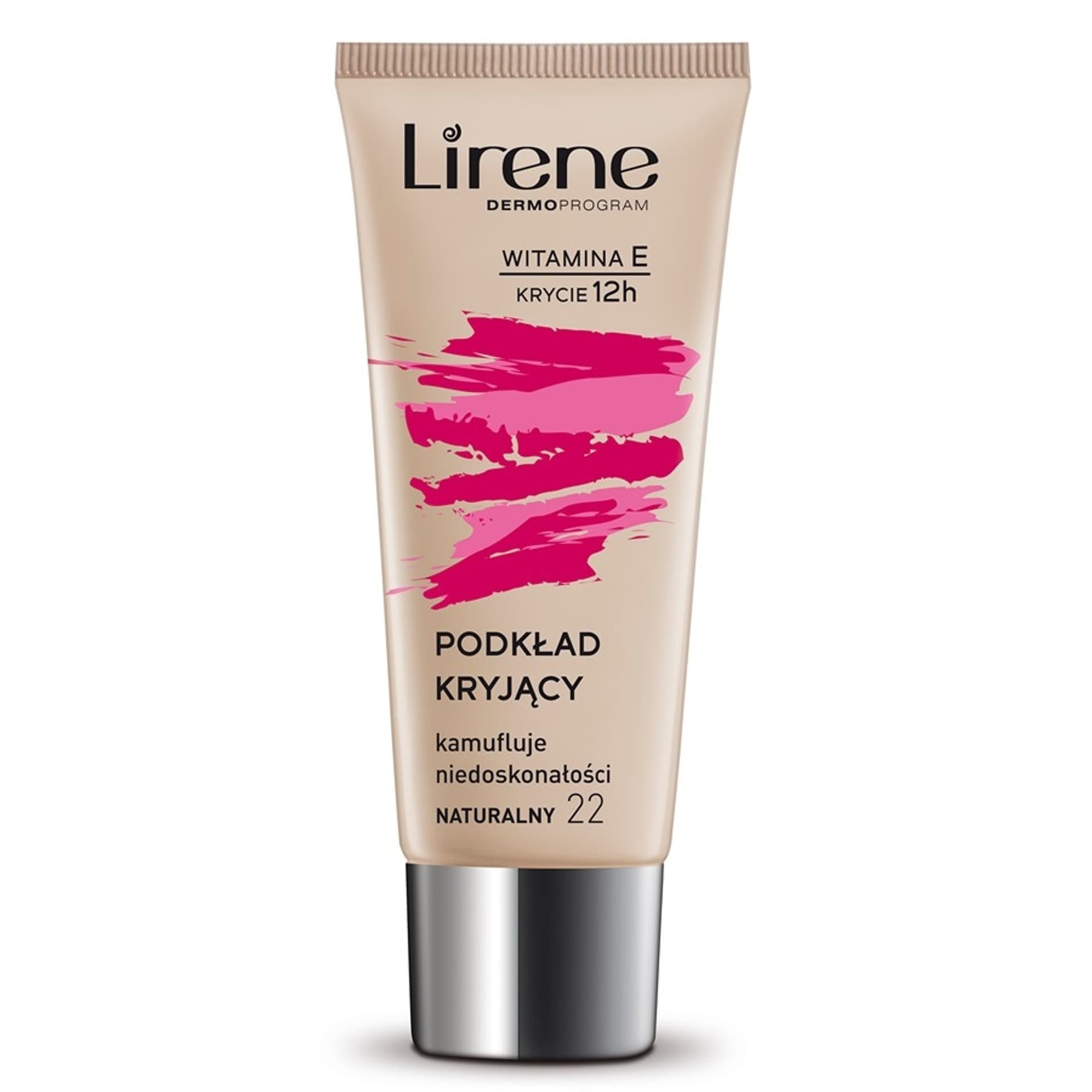 

Lirene Podkład kryjący kamuflujący niedoskonałości z witaminą E 22 Naturalny 30ml