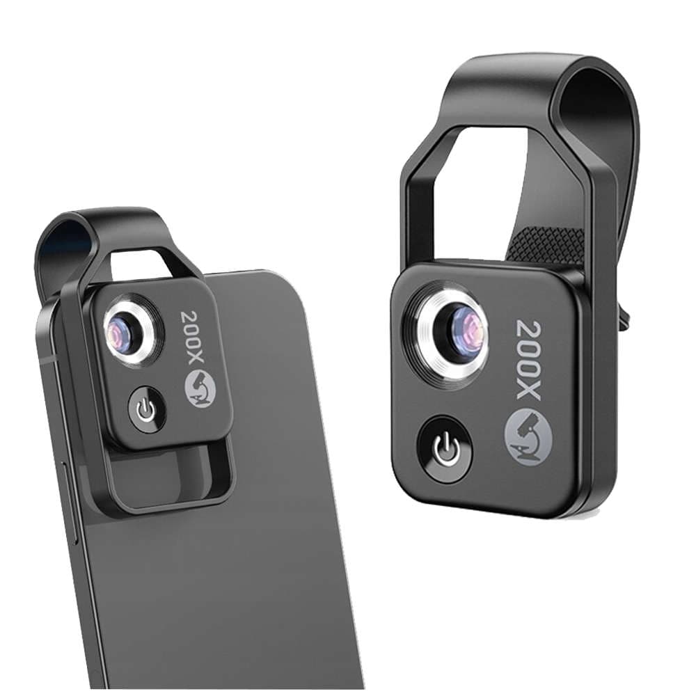 

Mikroskop cyfrowy Apexel obiektyw do smartfona telefonu 200x Zoom z LED
