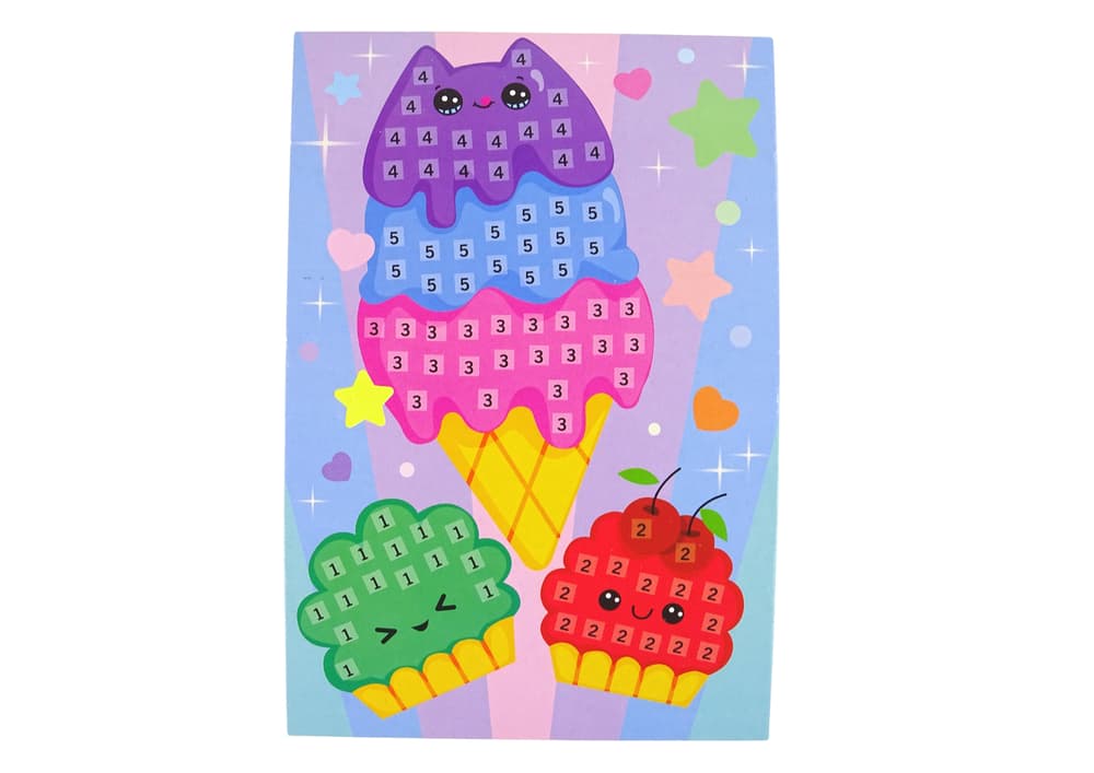 

Zestaw DIY Kolorowa Mozaika Wyklejanka Lody