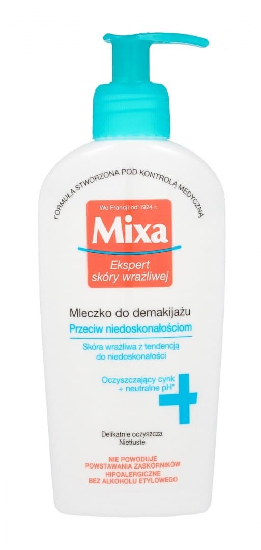 

Mixa Mleczko do demakijażu twarzy przeciw niedoskonałościom - cera wrażliwa 200ml