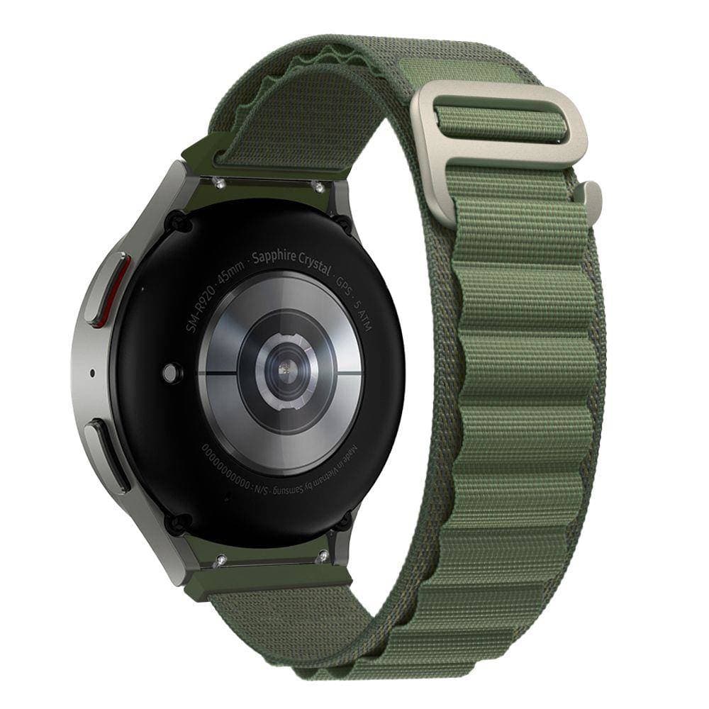

Pasek do SAMSUNG GALAXY WATCH 4 / 5 / 5 PRO (40 / 42 / 44 / 45 / 46 MM) Tech-Protect Nylon Pro Military Green, 40 / 42 / 44 / 45 / 46 mm) tech-protect nylon pro military gree