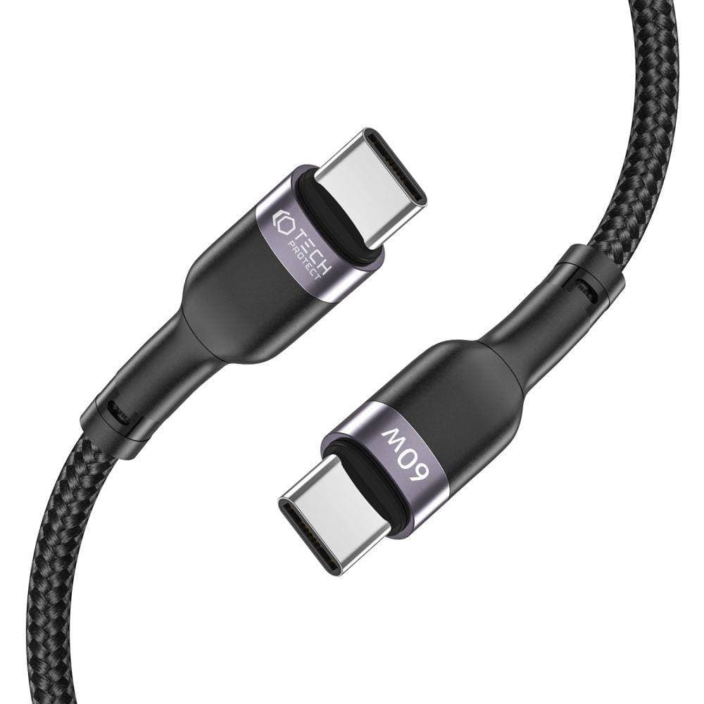 

Kabel 3A PD60W 0,25m USB-C - USB-C Tech-Protect Ultraboost czarny