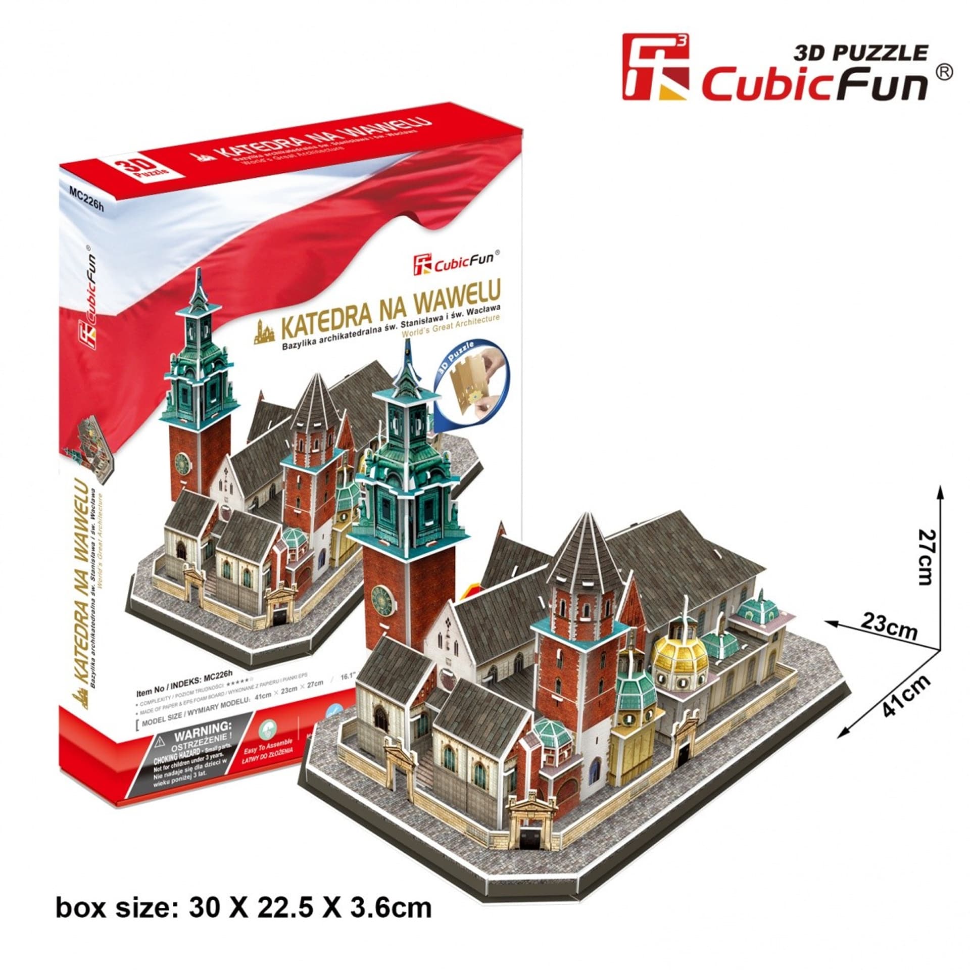 

Puzzle 3D Katedra na Wawelu 101 elementów