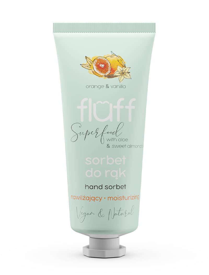 

Fluff Sorbet do rąk nawilżający Pomarańcza Wanilia 50ml