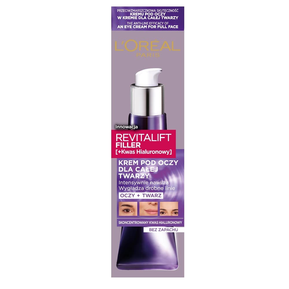 

Loreal REVITALIFT FILLER Krem pod oczy i dla całej twarzy 30ml