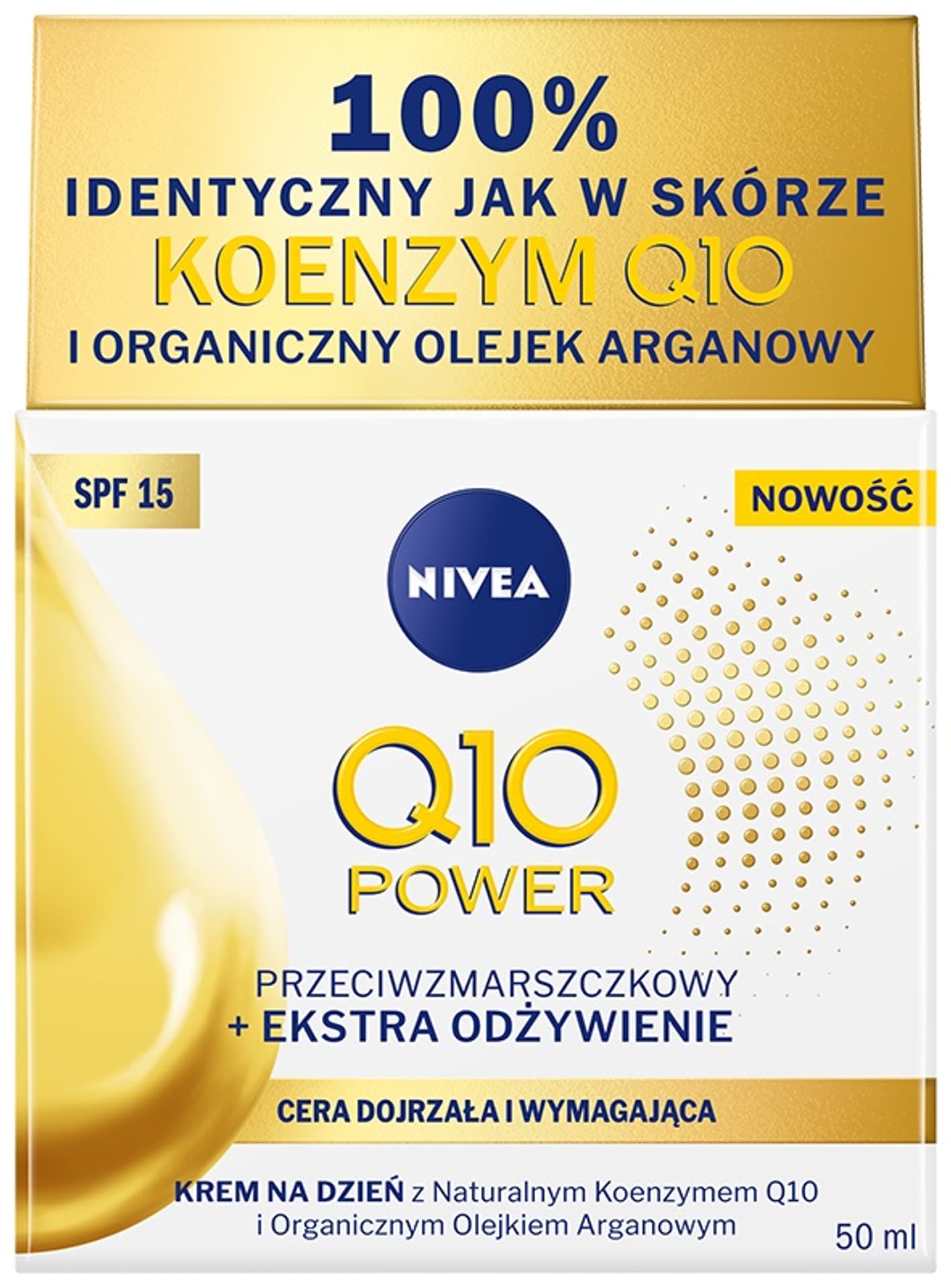 

Nivea Anti-Wrinkle + Extra Nourishing Q10 Power SPF15 Krem do twarzy na dzień 50ml (W)