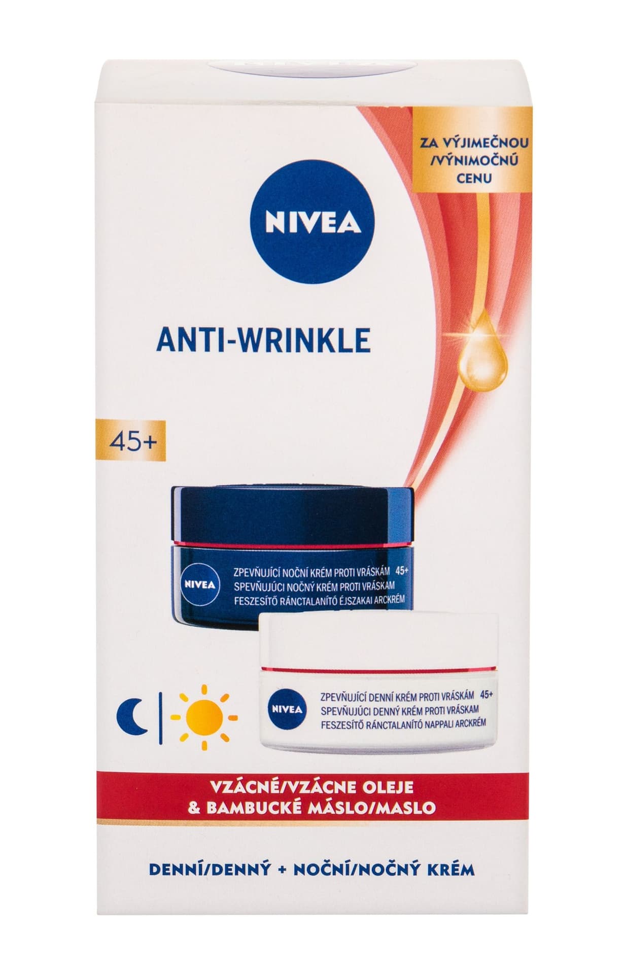 

Nivea Firming Anti Wrinkle Krem do twarzy na dzień 50ml Krem do twarzy na dzień 50ml + Krem do twarzy na noc 50ml (W)