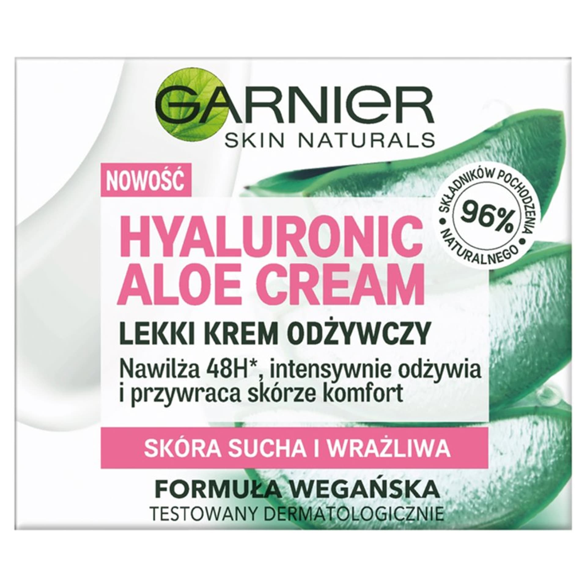

Garnier Skin Naturals Hyaluronic Aloe Lekki Krem odżywczy - cera sucha i wrażliwa 50ml