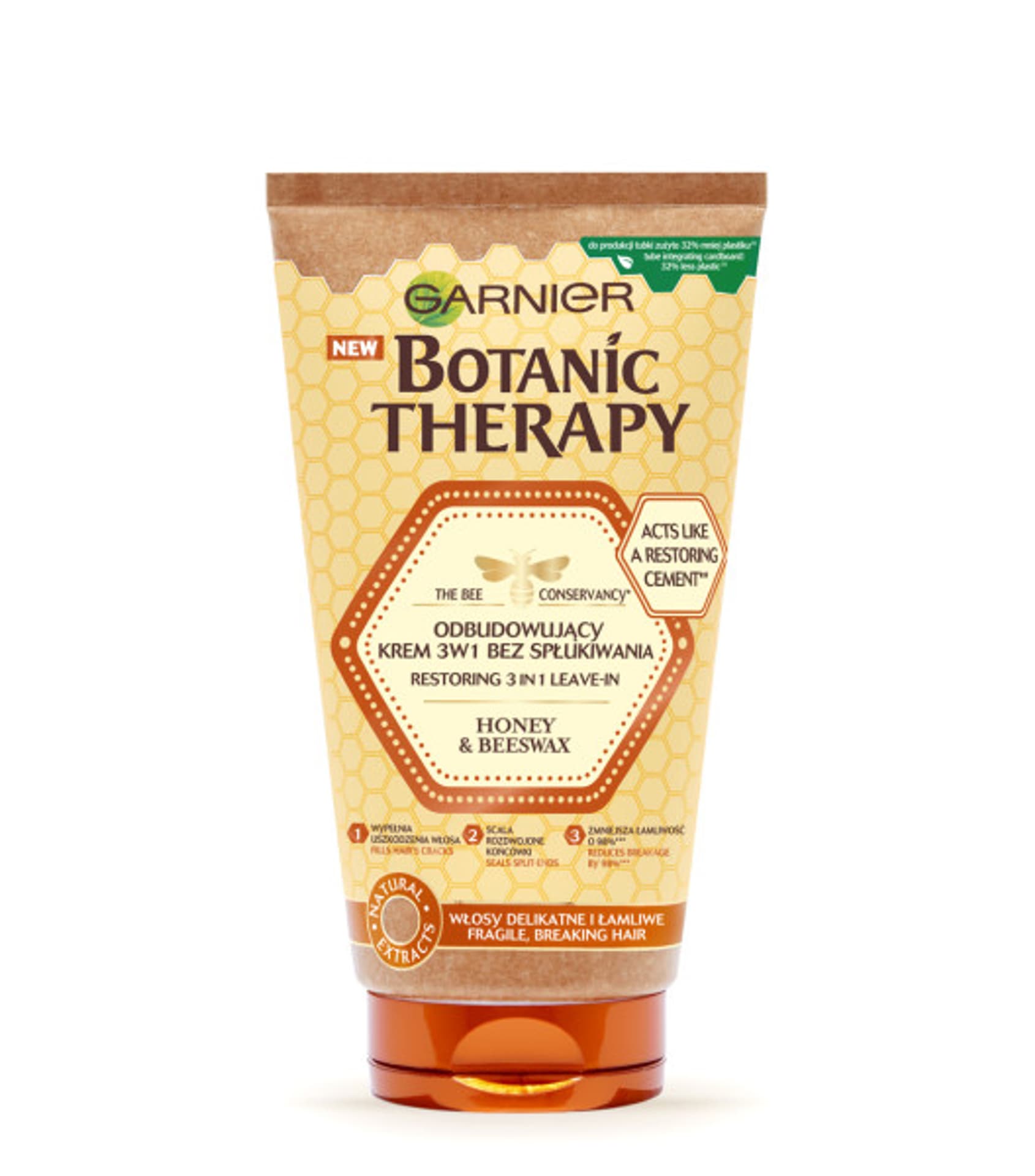 

Garnier Botanic Therapy Miód & Wosk Pszczeli Krem do włosów 3w1 - bez spłukiwania 150ml