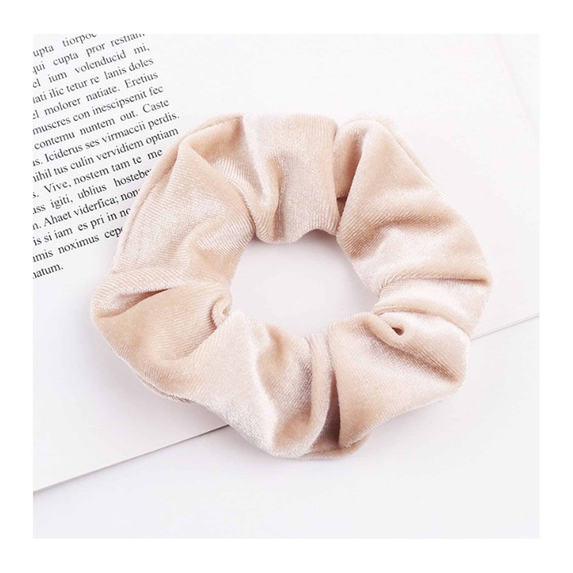 

Gumka-frotka do włosów typu "Scrunchie" - kremowa 1szt