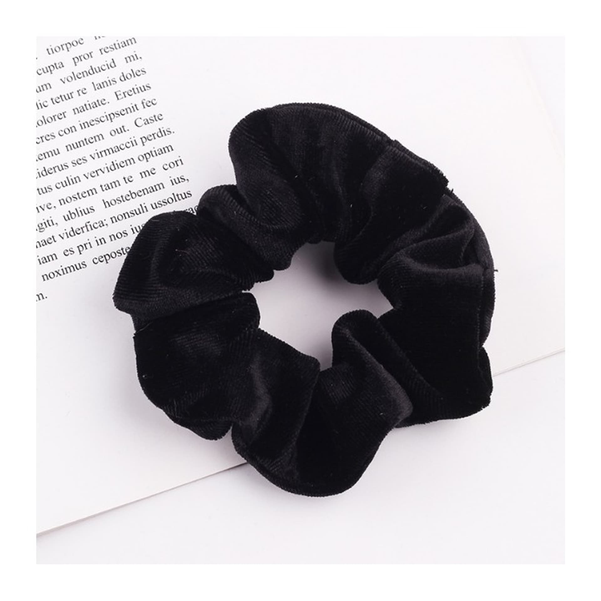 

Gumka-frotka do włosów typu "Scrunchie" - czarna 1szt