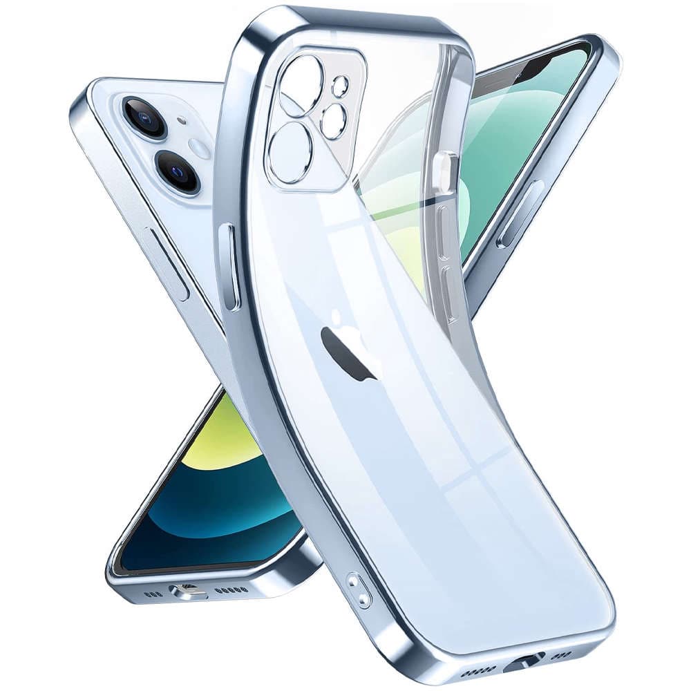 

Etui Alogy TPU Luxury Case z osłonką na aparat do Apple iPhone 12 niebiesko-przezroczyste