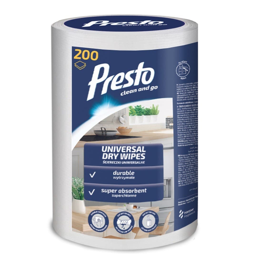 

Presto Suche Ściereczki uniwersalne na rolce 1op.-200szt