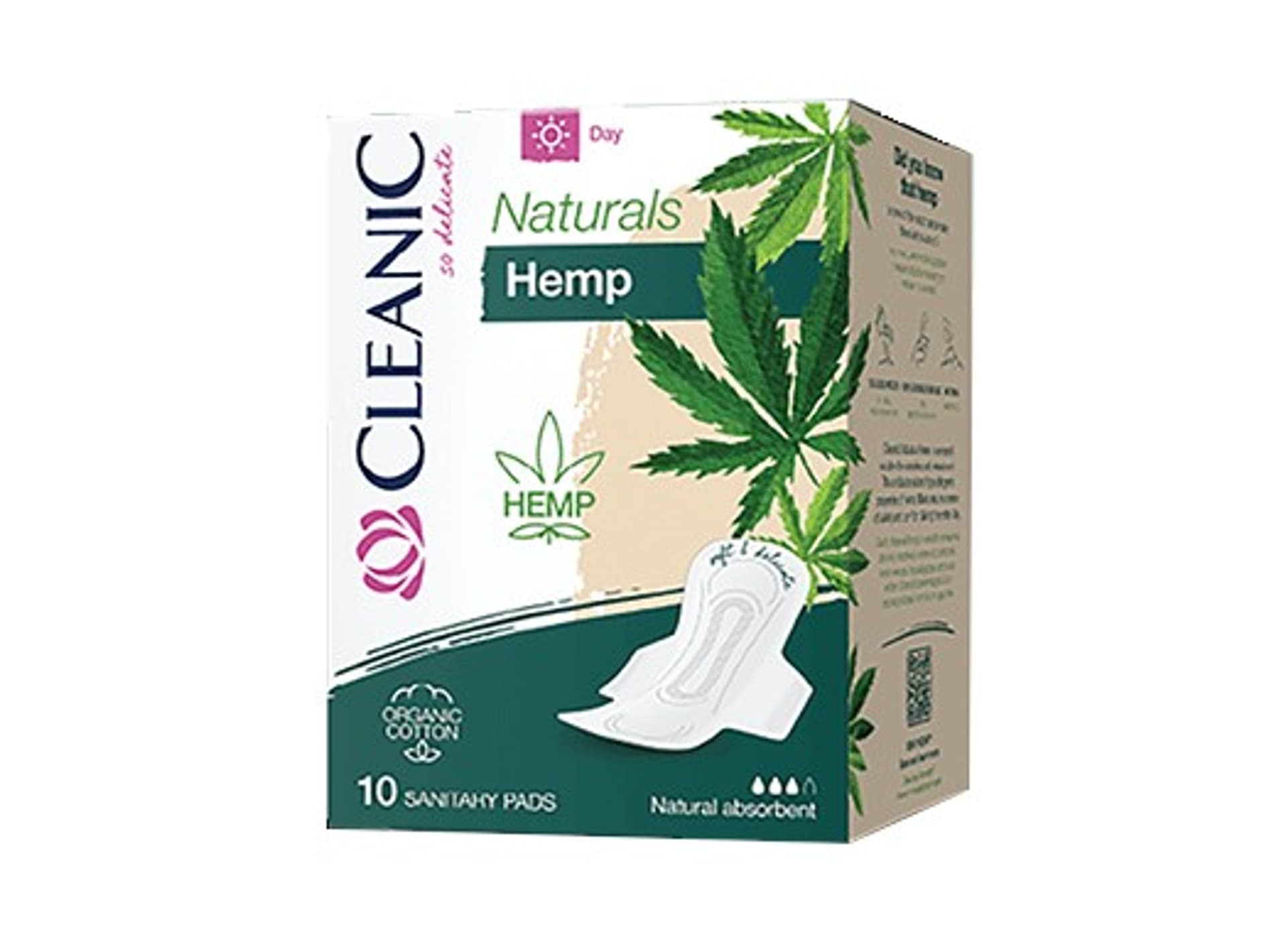 

Cleanic Naturals Hemp Podpaski higieniczne Organic - na dzień 1op.-10szt