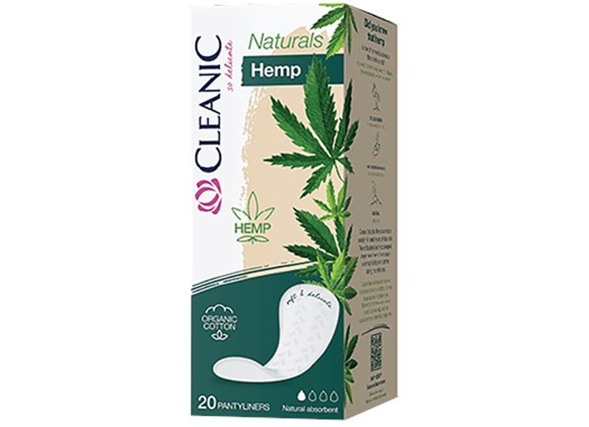 

Cleanic Naturals Hemp Wkładki higieniczne Organic 1op.-20szt