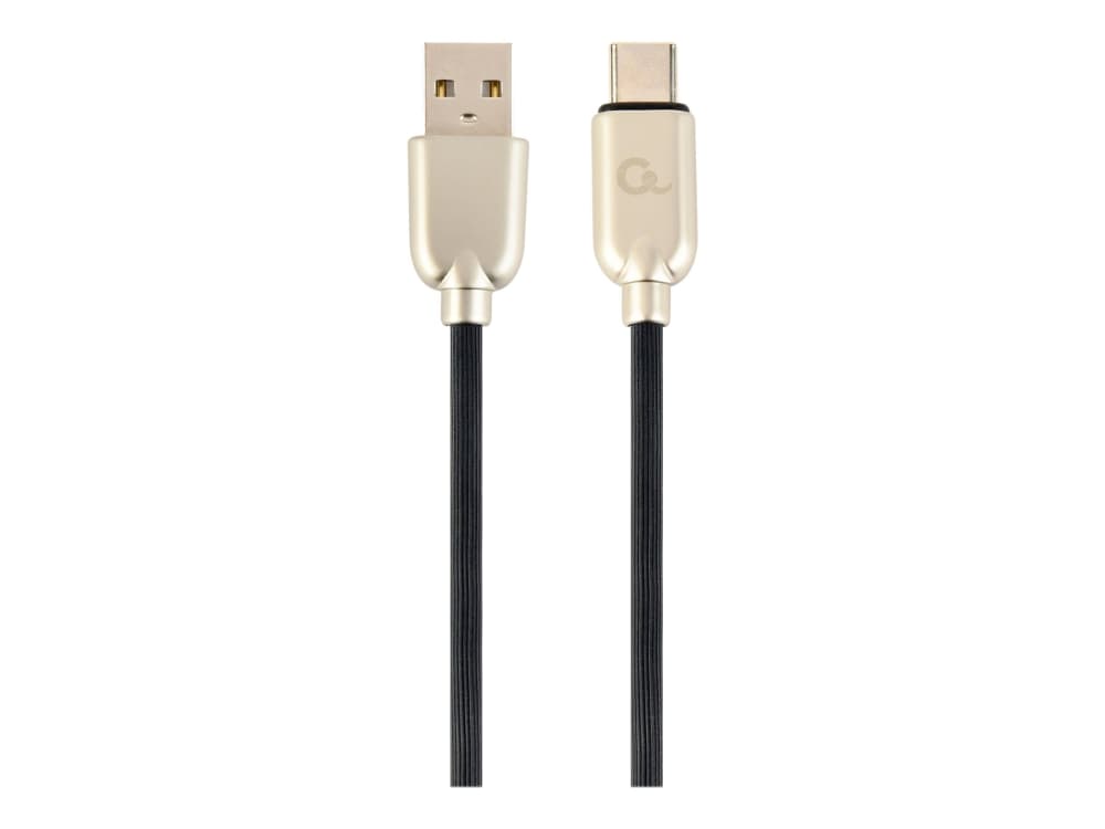 

Kabel USB 2.0 - typ C (AM/CM) 2m oplot gumowy czarny Gembird, Am/cm) 2m oplot gumowy czarny gembir