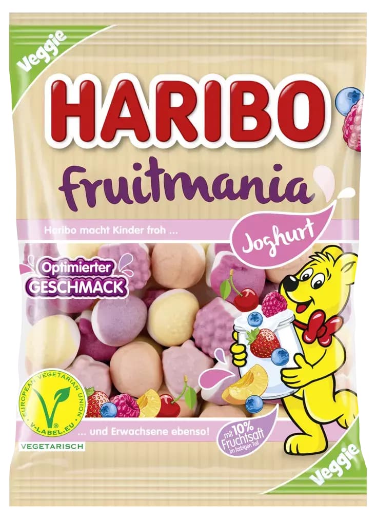 

Haribo Fruitmania Joghurt Żelki Vege 160 g