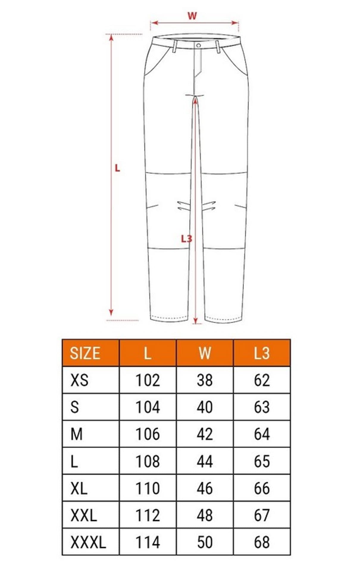 

SPODNIE ROBOCZE DO PASA NAVY ROZMIAR L