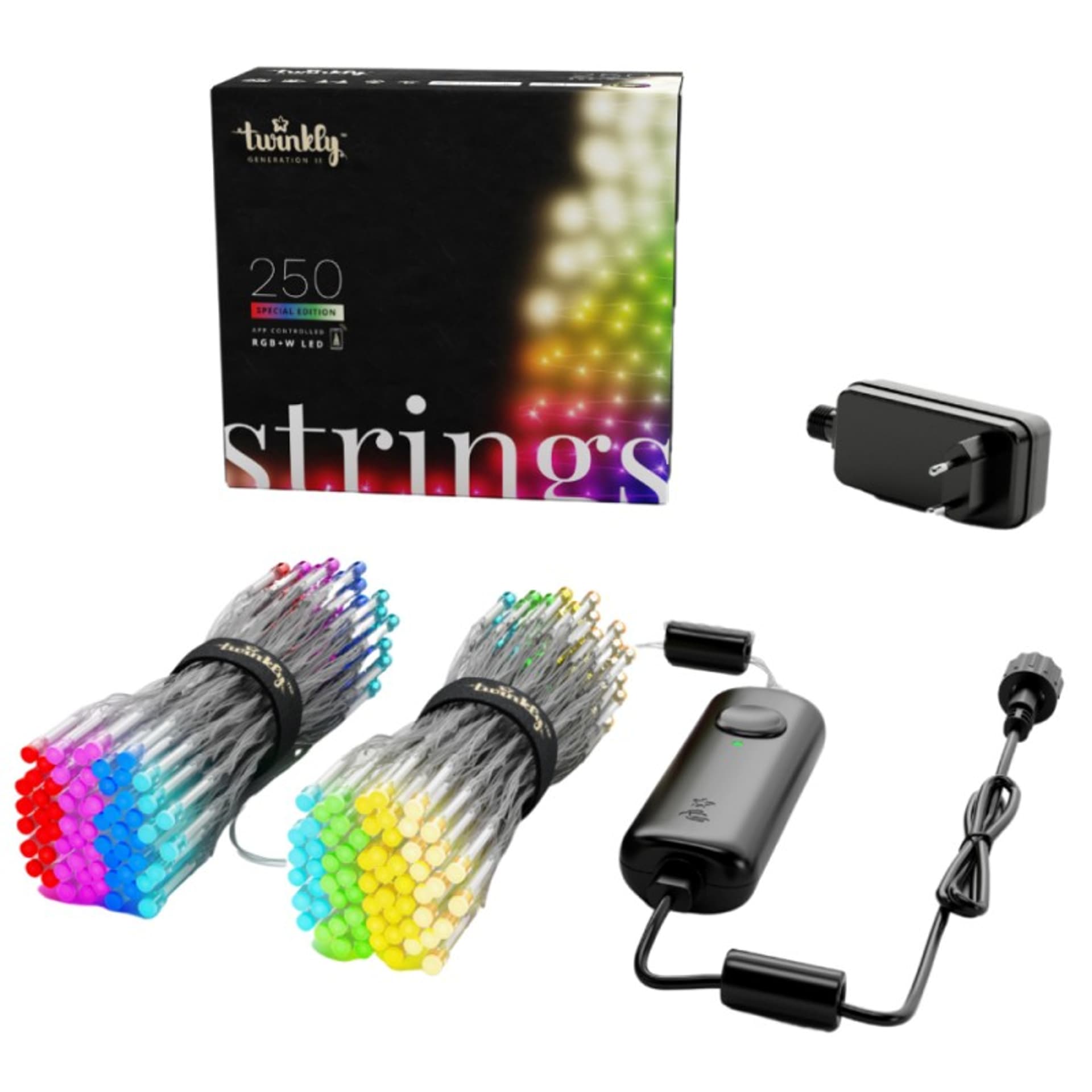 

TWINKLY Smart lampki - 250 LED RGB+W transparent