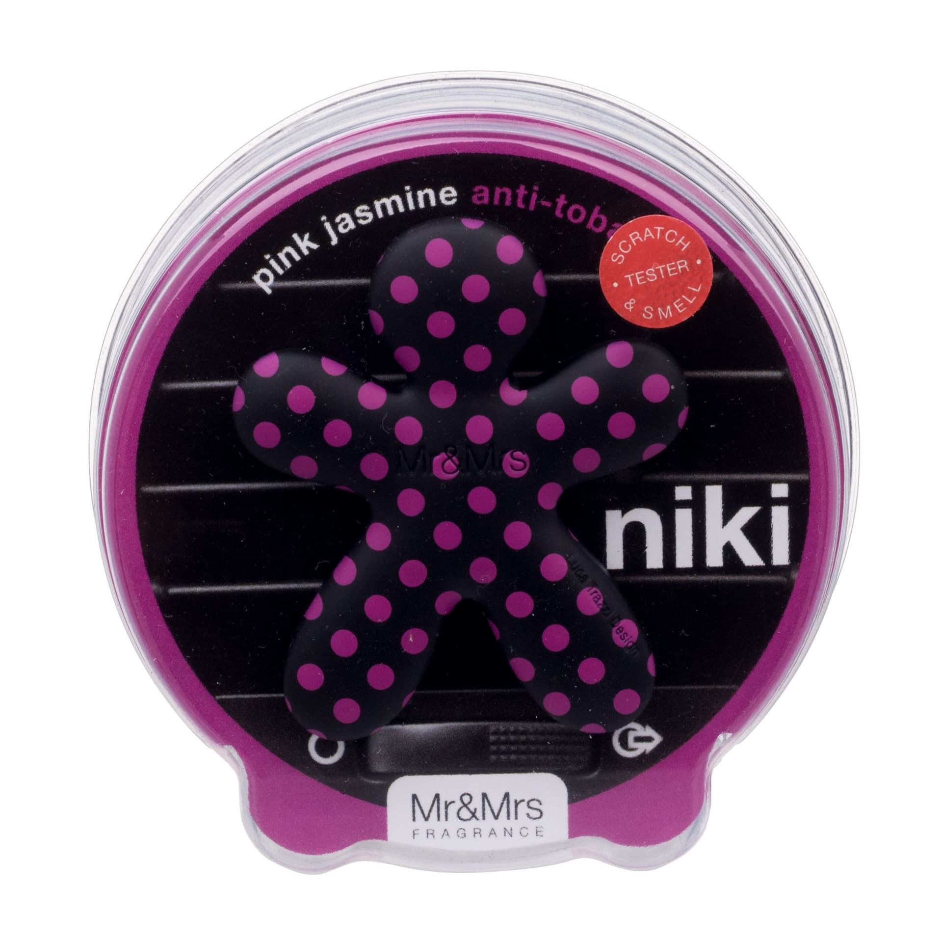 

MrMrs Fragrance Niki Pink Jasmine Anti-Tobacco Do napełnienia Zapach samochodowy 1 szt (U)