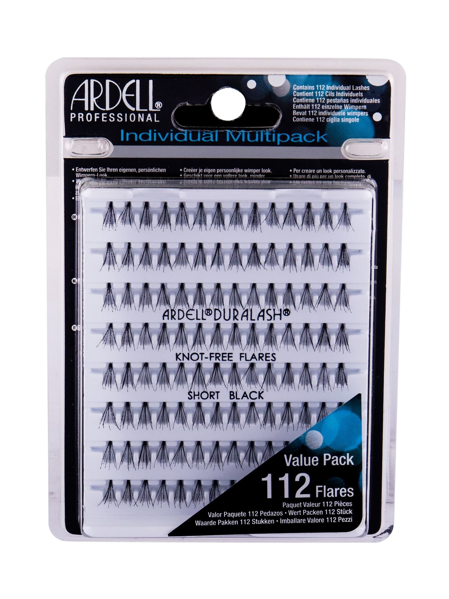 

Ardell Short Black Duralash Knot-Free Flares Individuals Sztuczne rzęsy 112 szt (W)