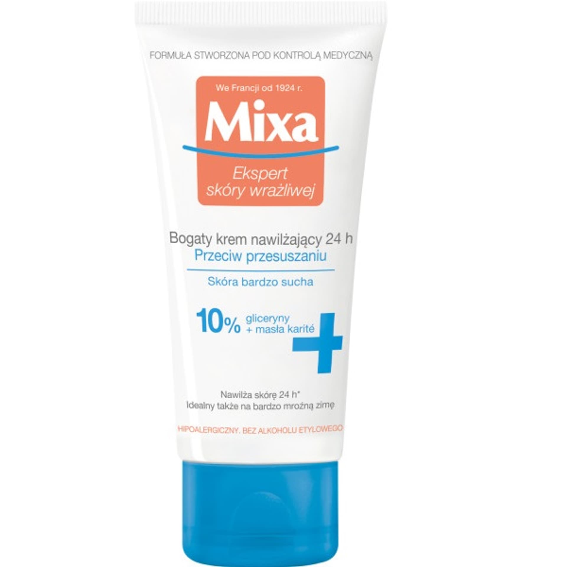 

Mixa Krem nawilżający 24h przeciw przesuszaniu 10% 50ml