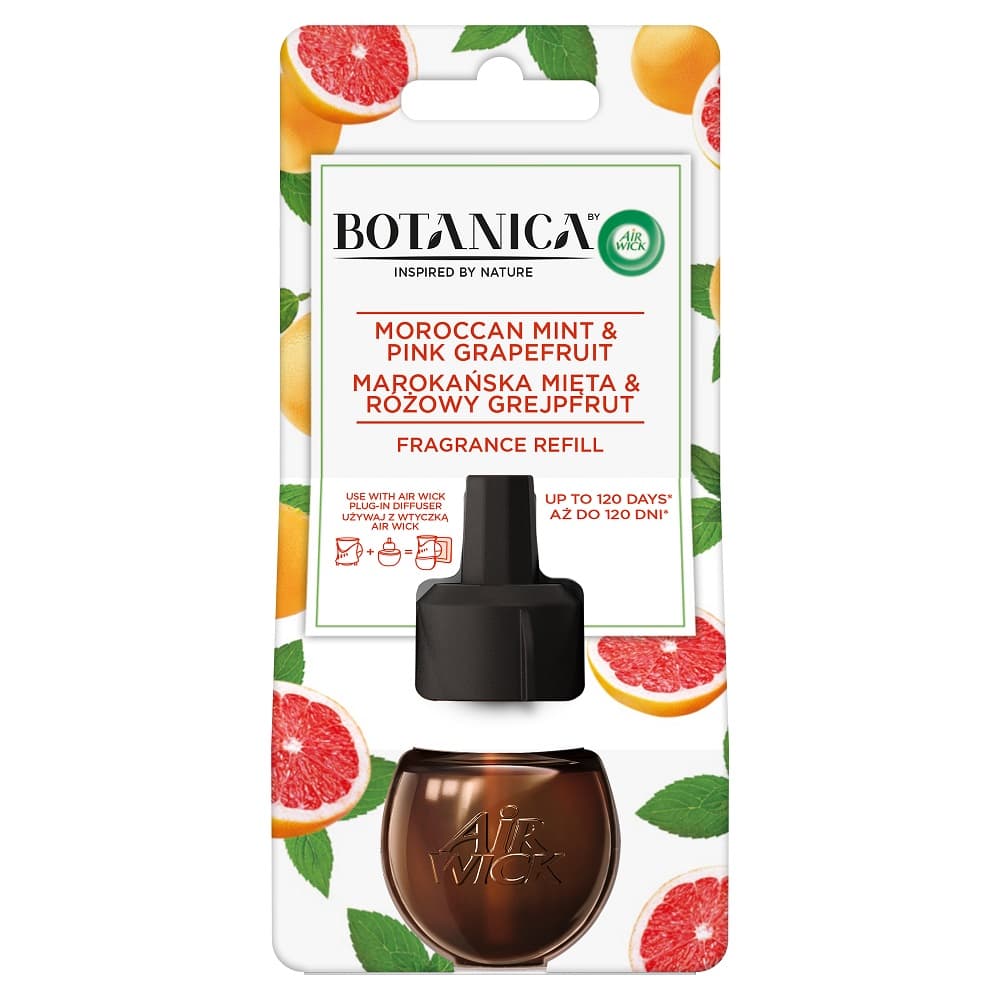 

Air Wick Botanica wkład do elektrycznego odświeżacza Marokańska Mięta Różowy Grejpfrut 19ml