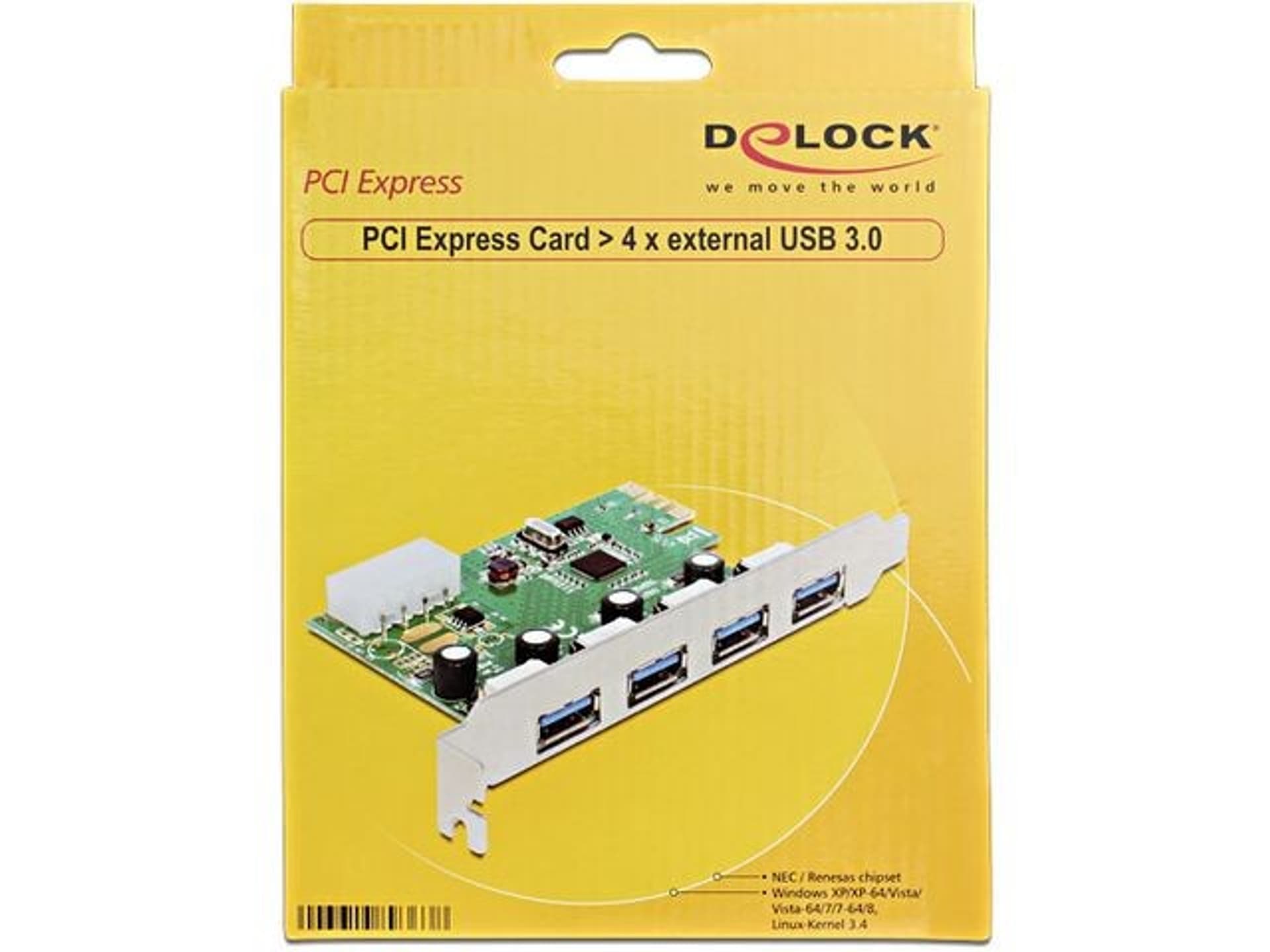 

Karta PCI Express -> USB 3.0 4-port NEC