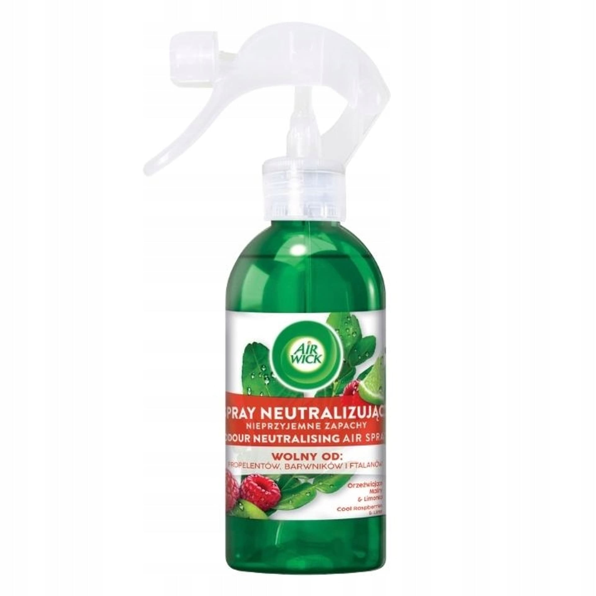 

Air Wick Spray neutralizujący nieprzyjemne zapachy Orzeźwiające Maliny Limonka 237ml