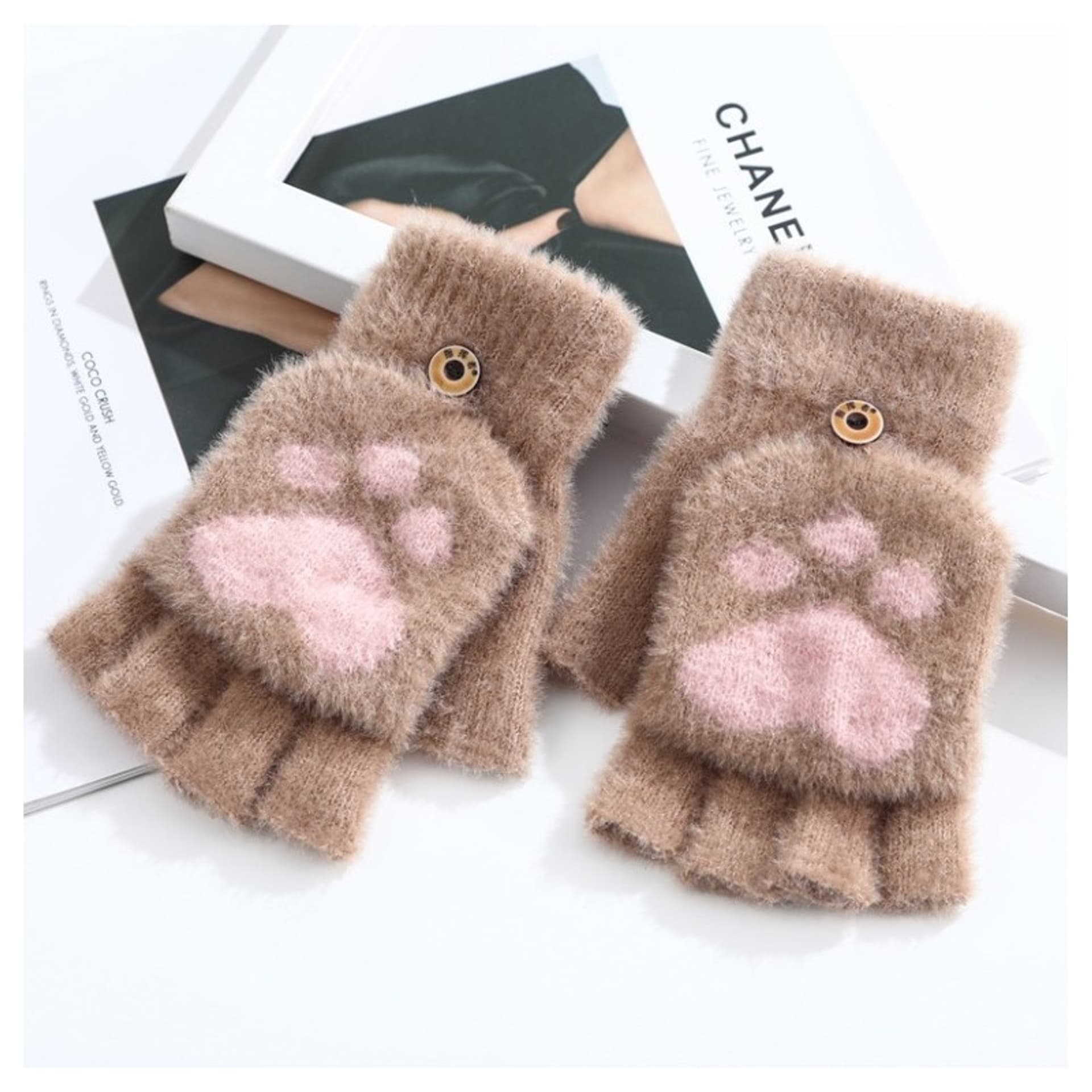

Damskie rękawiczki bez palców CAT CUTE REK140K