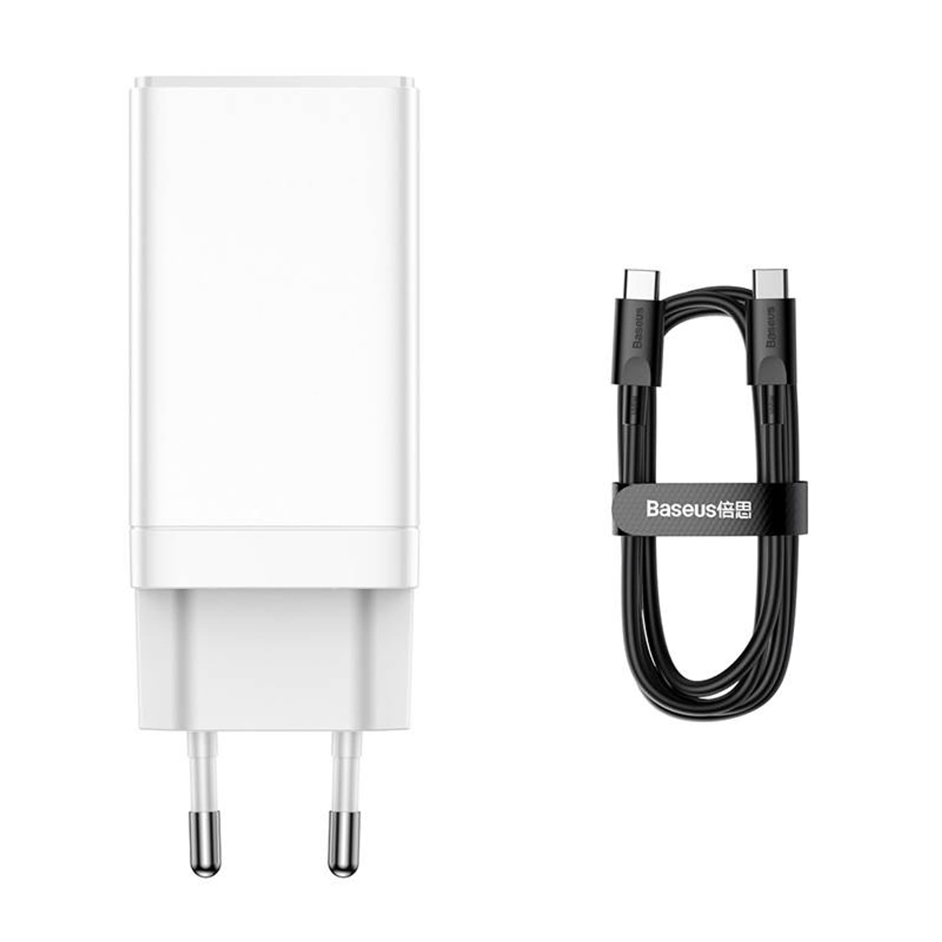 

Ładowarka sieciowa Baseus GaN3 Pro, 2xUSB-C + USB, 65W (biała)