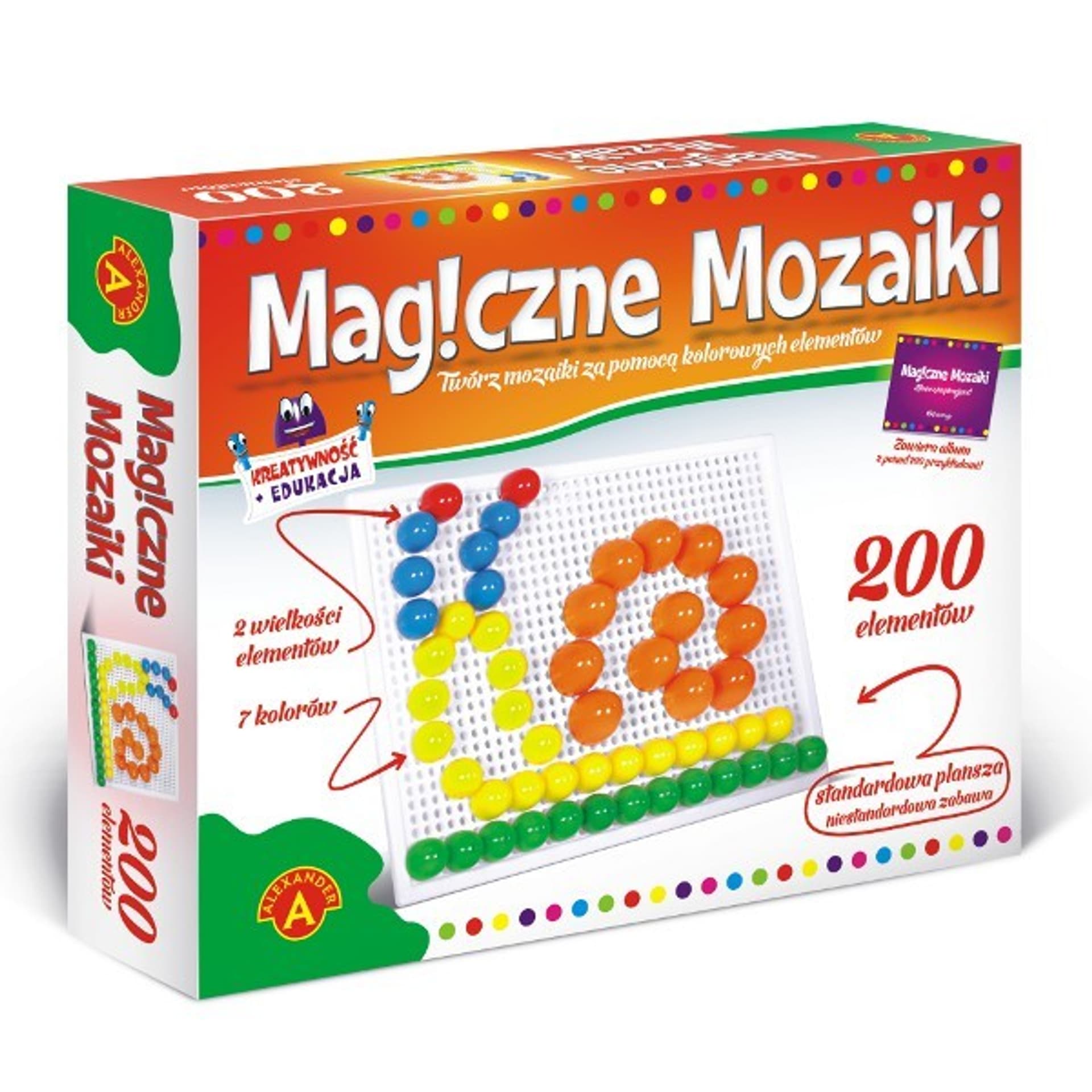 

Magiczne Mozaiki Edukacja 200 elementów