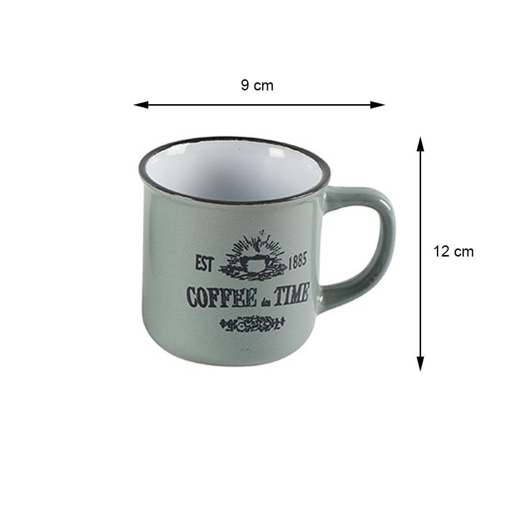 

Komplet ceramicznych kubków Coffee wzór2