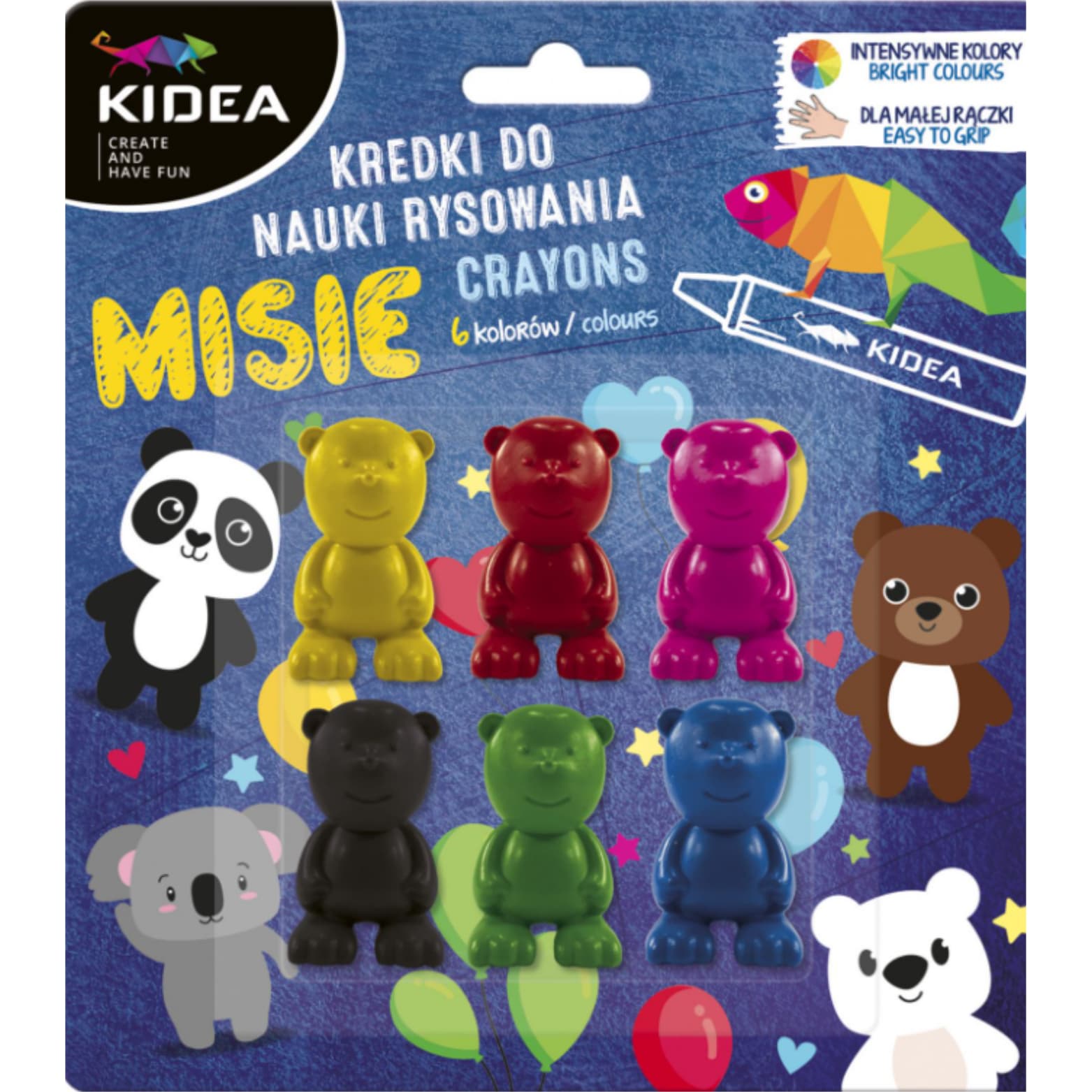 

Kidea KREDKI dla MALUCHA do nauki rysowania MISIE