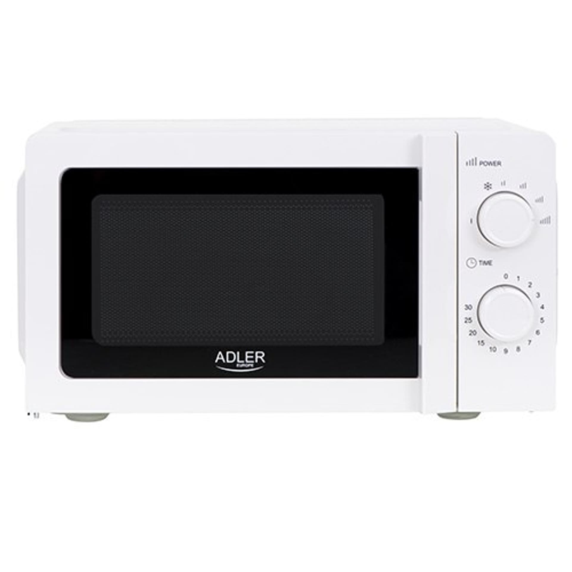 

Adler Microwave Oven AD 6205 Free standing, 700 W, White, 5, Defrost, 20 L
