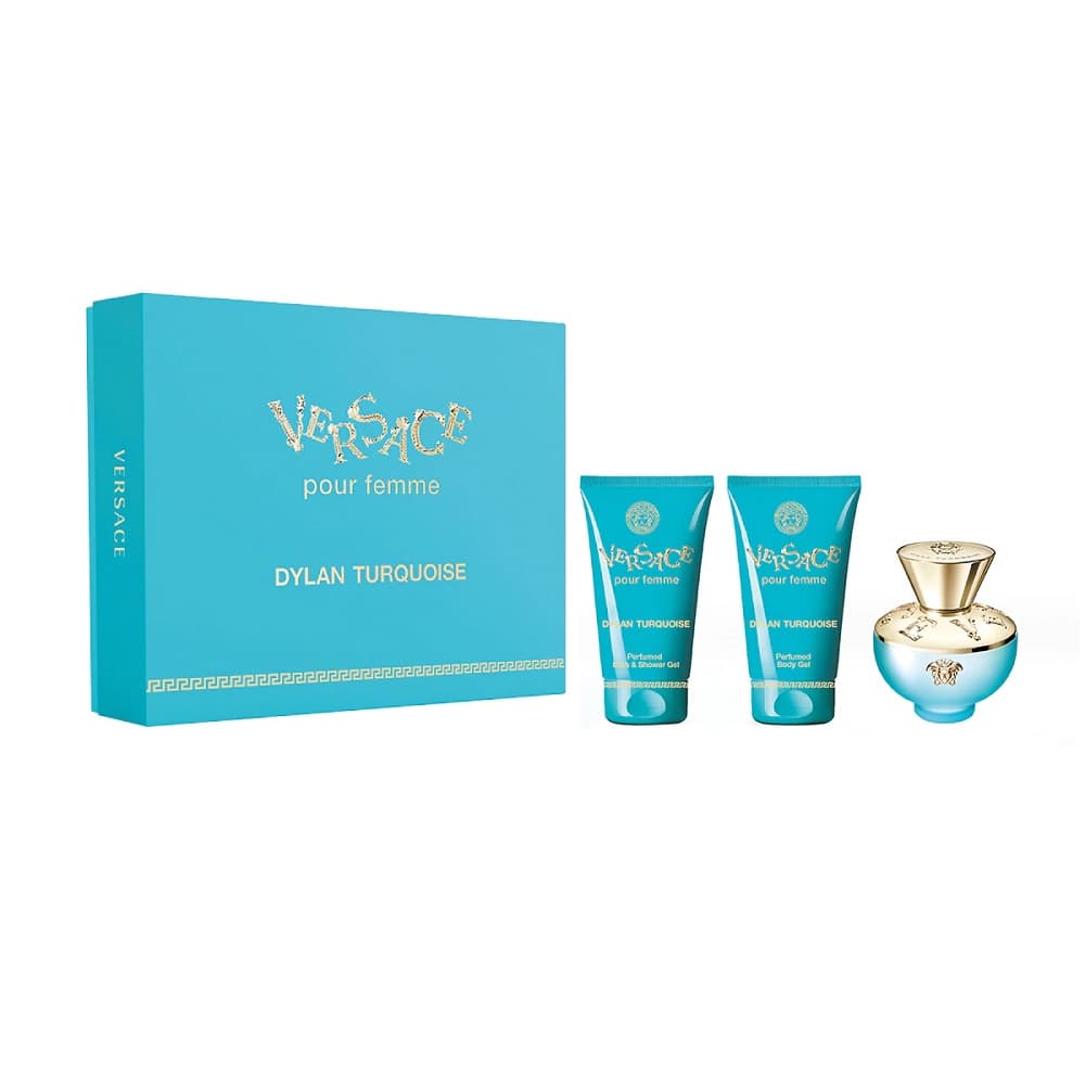 

Versace Turquoise Dylan EDT 50ml EDT 50ml + Żel pod prysznic 50ml + Żel do ciała 50ml (W)