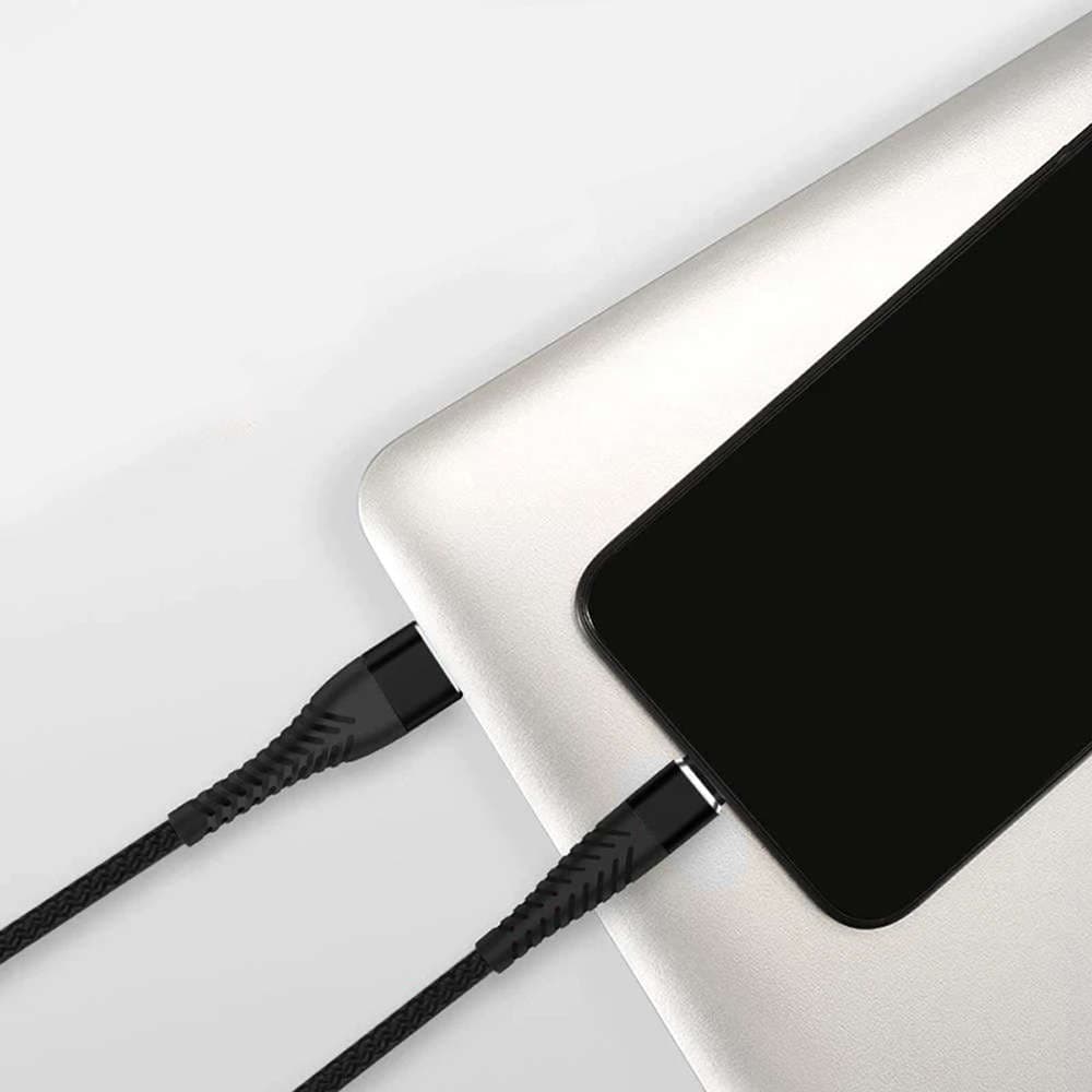 

Kabel przewód 1m Alogy USB do Lightning do ładowania iPhone, iPad, iPod nylon oplot czarny
